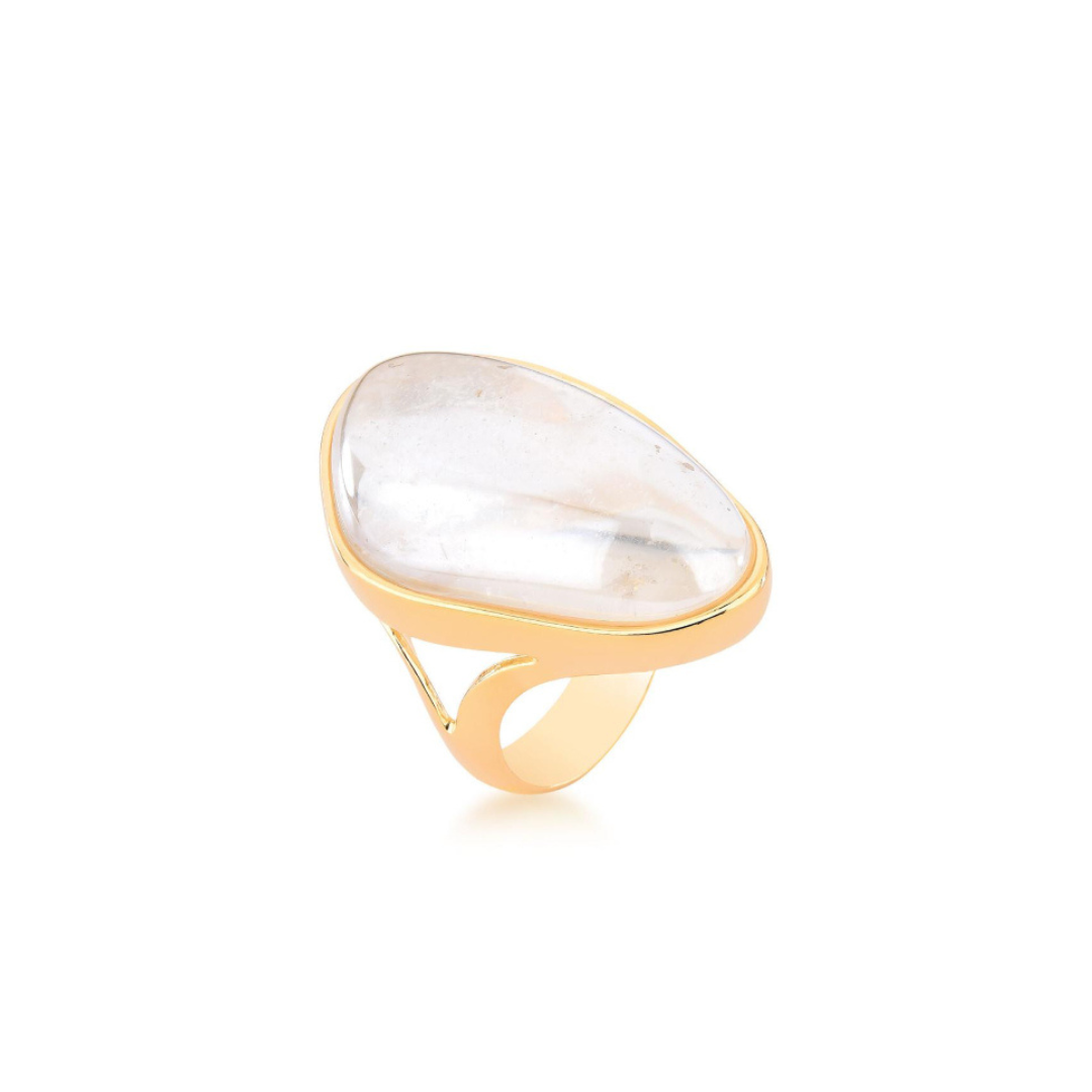ROCKY CRYSTAL SANTA'S SECRET RING | GOLD PLATED | SHINE BRIGHT | BRAINSTORM JEWELRY