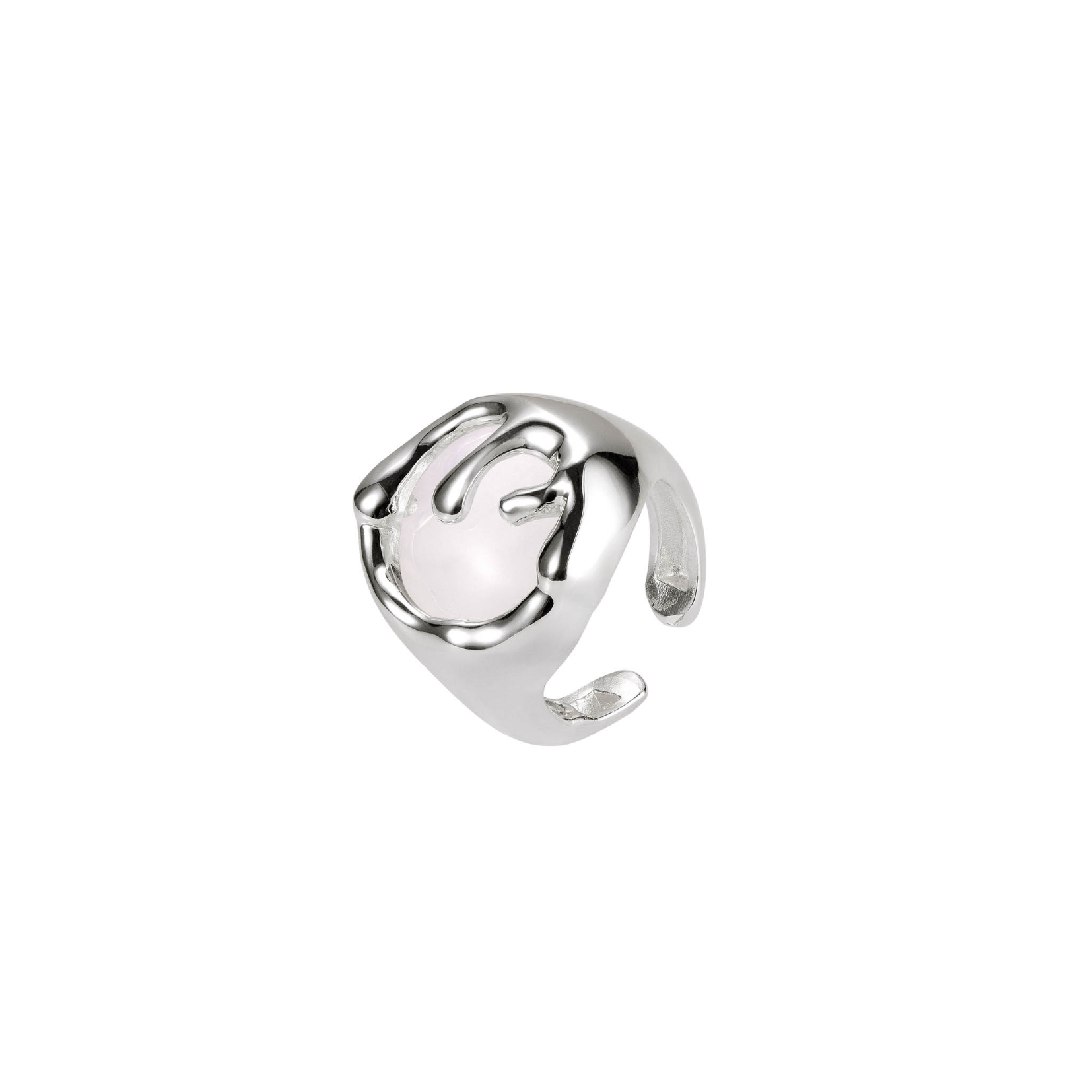 VESPER RING | SILVER PLATED | ORGANIC MOTION COLLECTION | BRAINSTORM JEWELRY