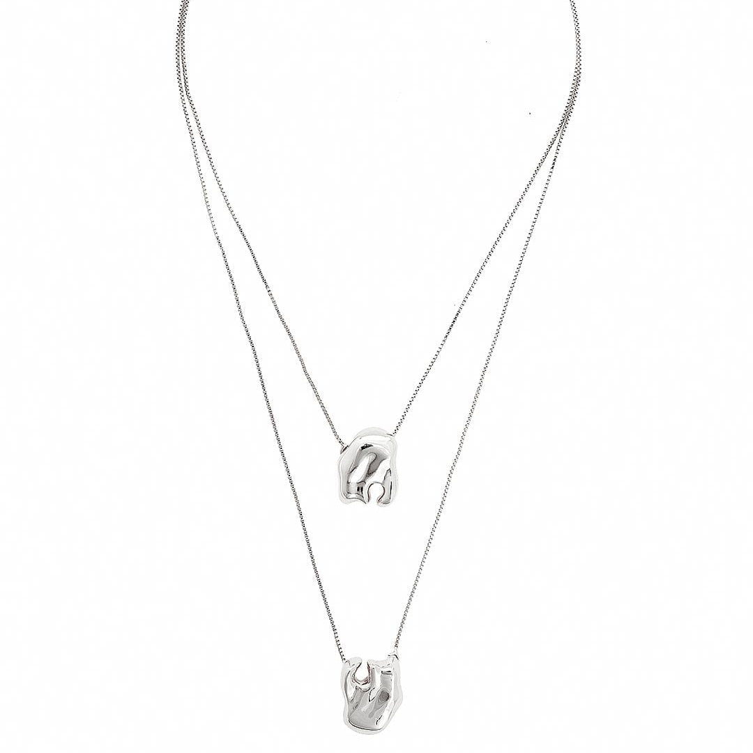 RISE NECKLACE| SILVER PLATED | UNSTOPPABLE COLLECTION | BRAINSTORM JEWELRY