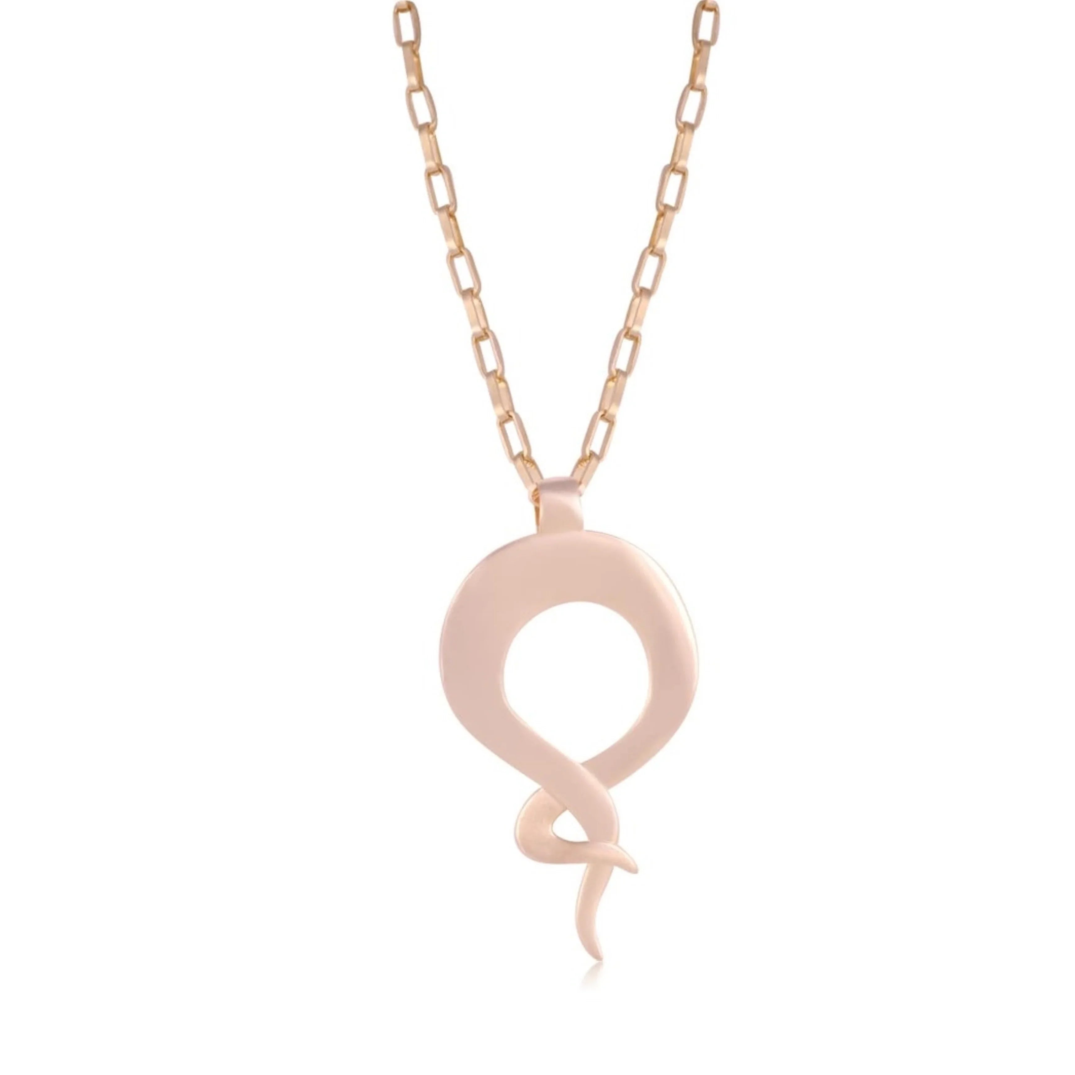 18K GOLD SPIRAL RING NECKLACE | GOLD PLATED | SHINE BRIGHT | BRAINSTORM JEWELRY - Brainstorm Jewelry