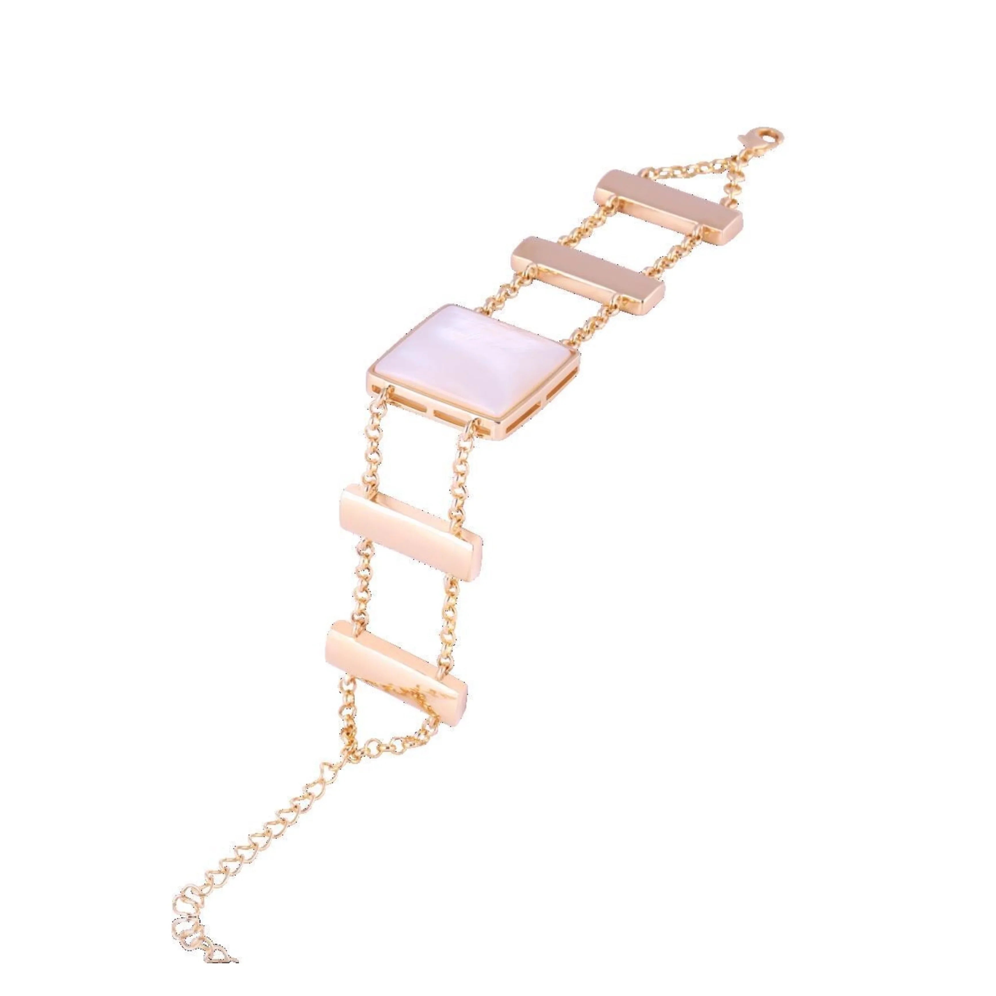 MOTHER OF PEARL - HARLEM BRACELET | GOLD PLATED | NYFW | BRAINSTORM JEWELRY - Brainstorm Jewelry