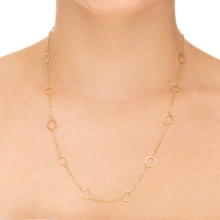 TENDER NECKLACE | GOLD PLATED / WHITE RHODIUM | ESSENTIAL | BY BRAINSTORM JEWELRY