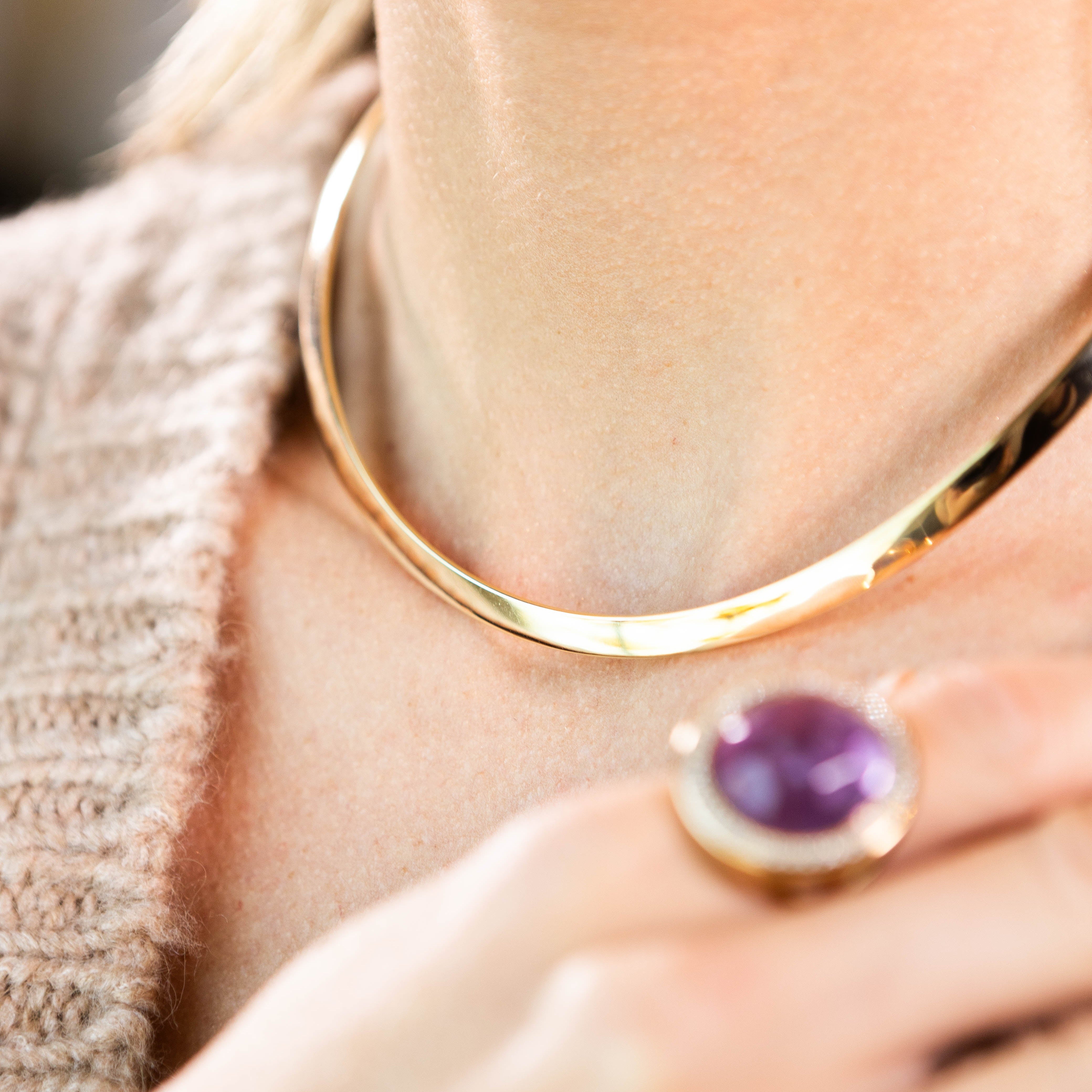 18K GOLD PLATED MONARCH CHOCKER NECKLACE | ROYALTY | BRAINSTORM JEWELRY - Brainstorm Jewelry