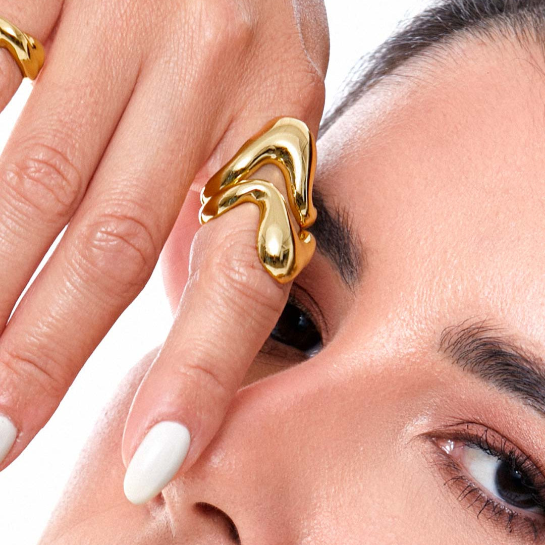 LUMINOUS RING | 18K GOLD PLATED | UNSTOPPABLE COLLECTION | BRAINSTORM JEWELRY