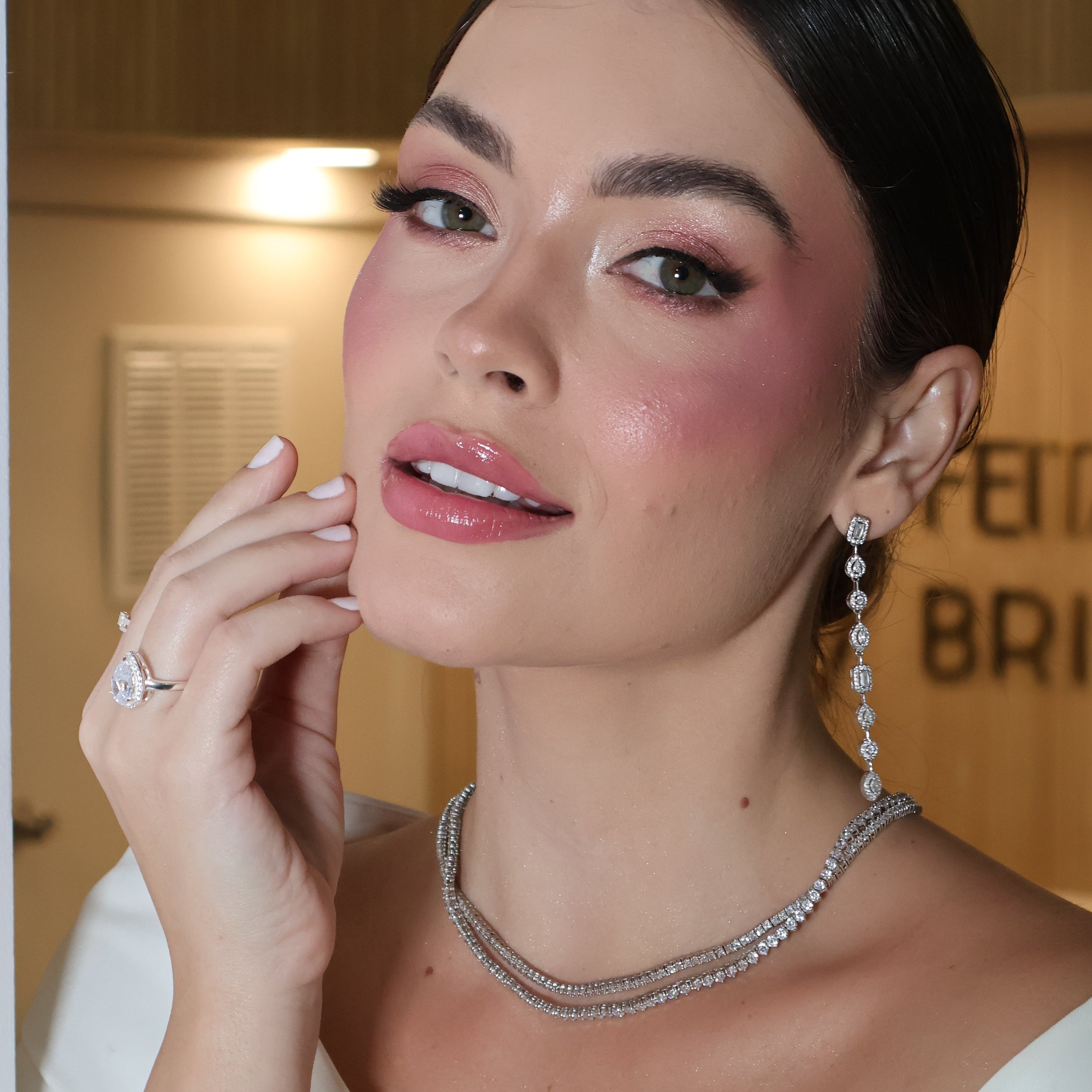 ZIRCONIA RIVIERA BELLA EARRING | SILVER | 925 QUEEN | BRAINSTORM JEWELRY