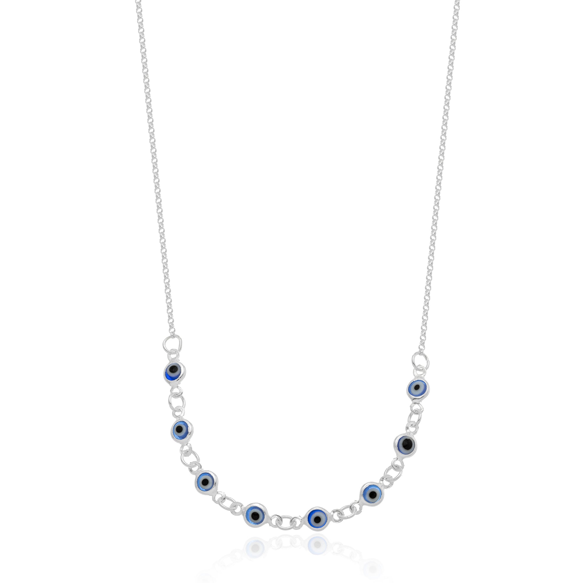 GREEK EYE NECKLACE | SILVER | ETERNAL LOVE | BRAINSTORM JEWELRY