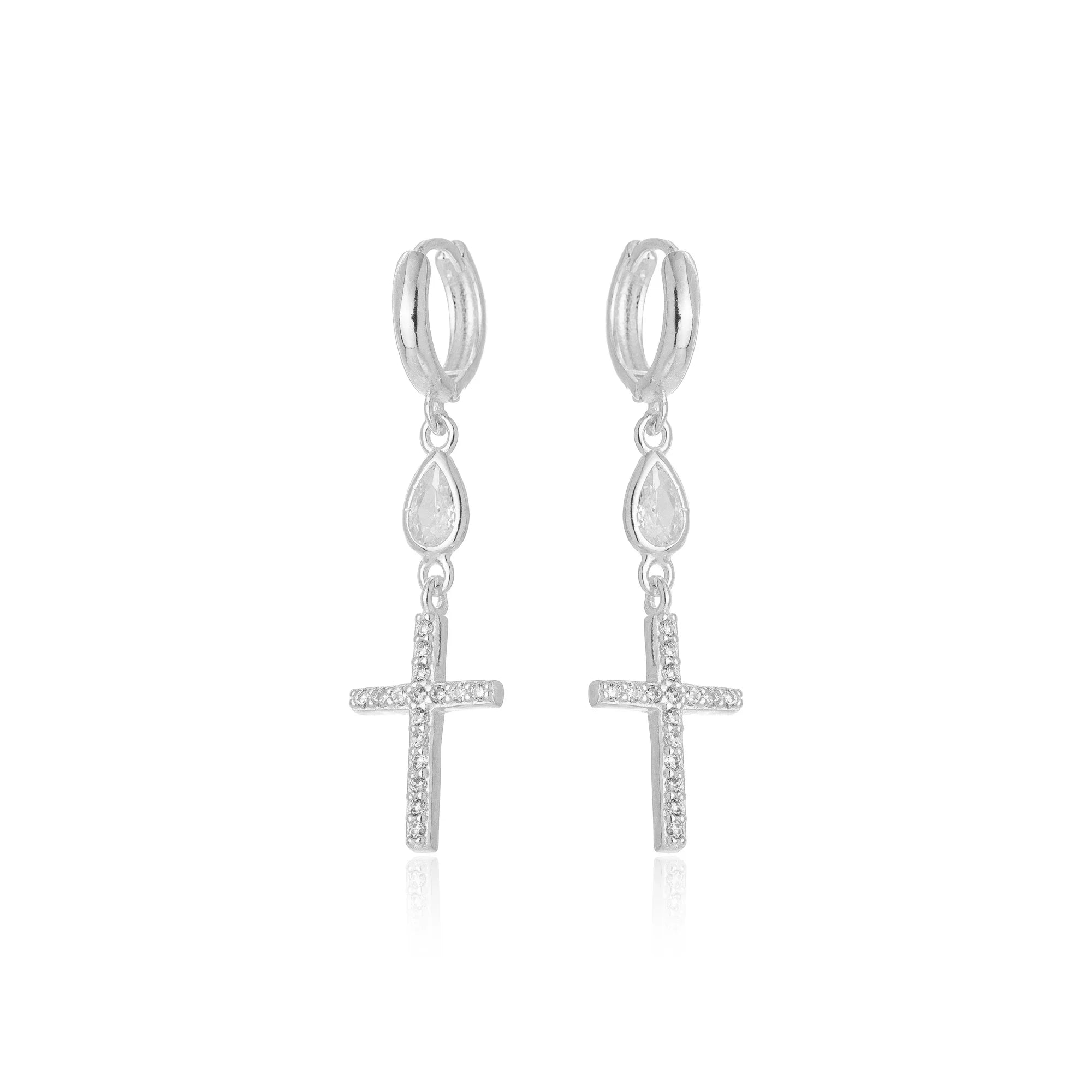 CROSS EARRING | SILVER | ETERNAL LOVE COLLECTION| BRAINSTORM JEWELRY