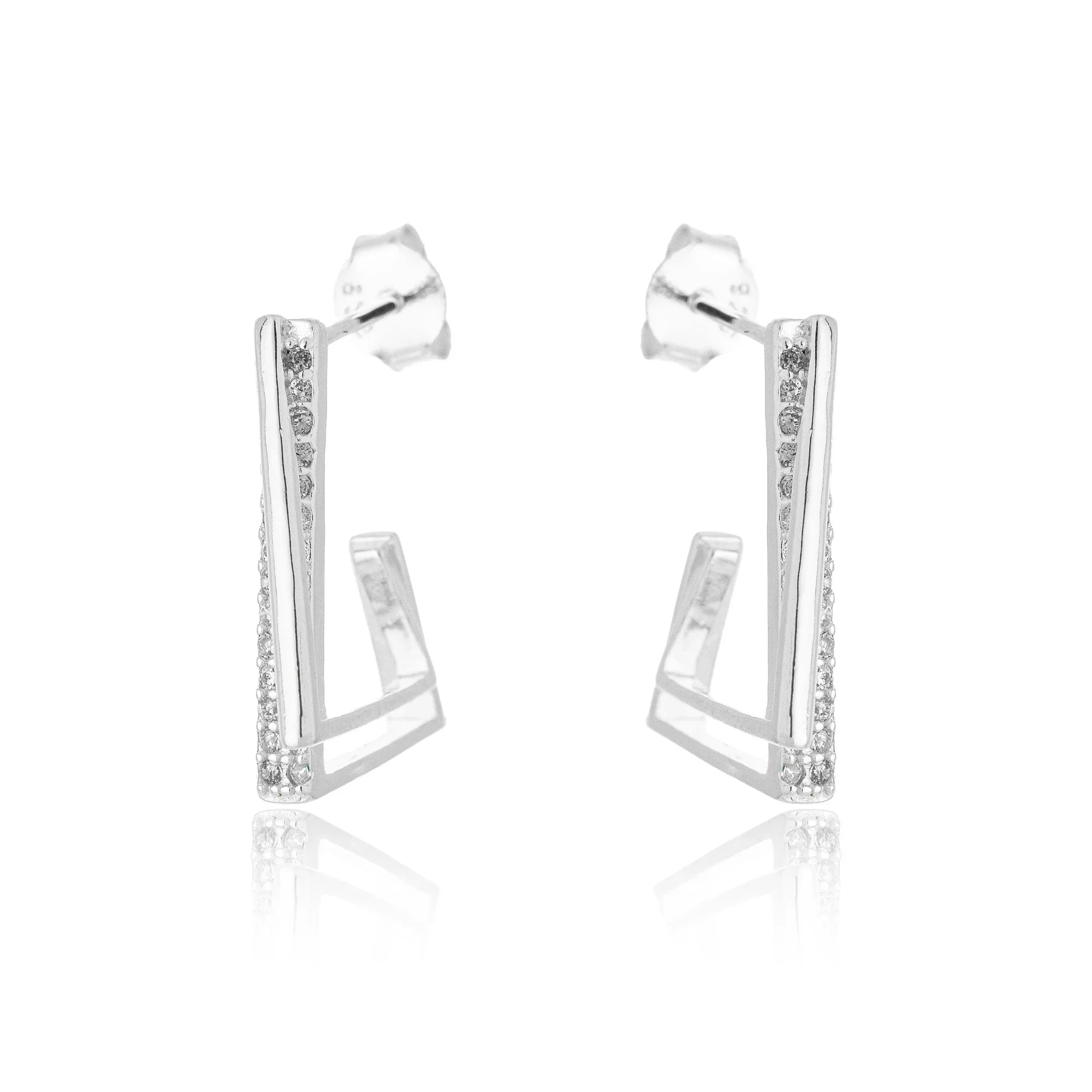 CONNECTION HOOP EARRING | SILVER | ETERNAL LOVE| BRAINSTORM JEWELRY - Brainstorm Jewelry