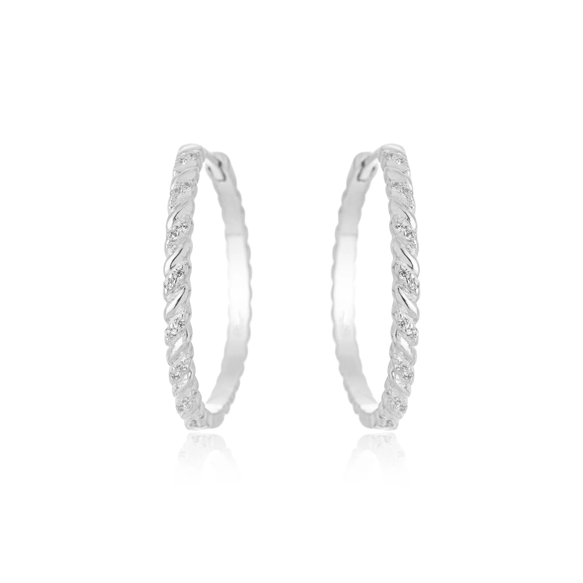 CHEMISTRY HOOP EARRING | SILVER | ETERNAL LOVE| BRAINSTORM JEWELRY - Brainstorm Jewelry