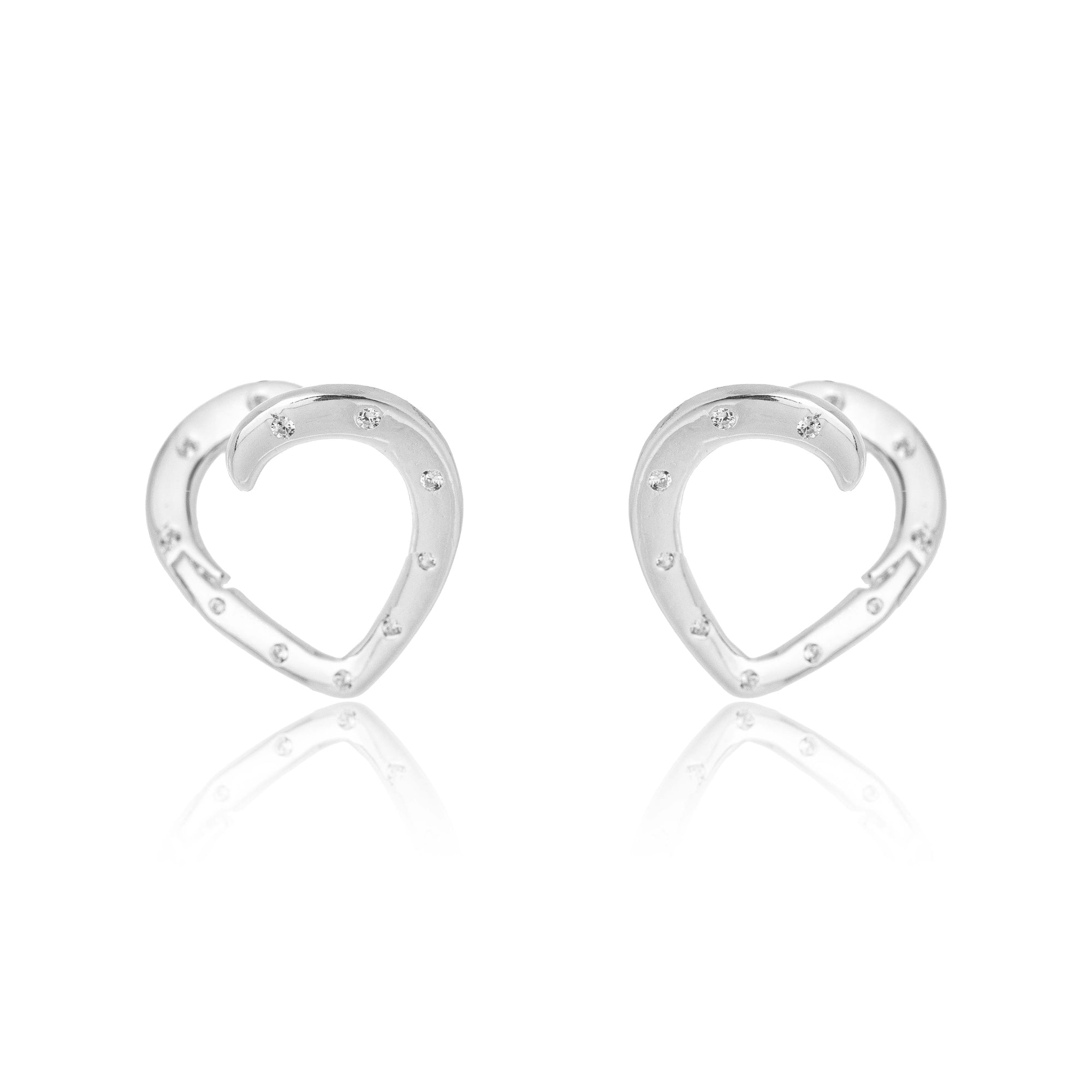 HALF A HEART EARRING | SILVER | ETERNAL LOVE| BRAINSTORM JEWELRY