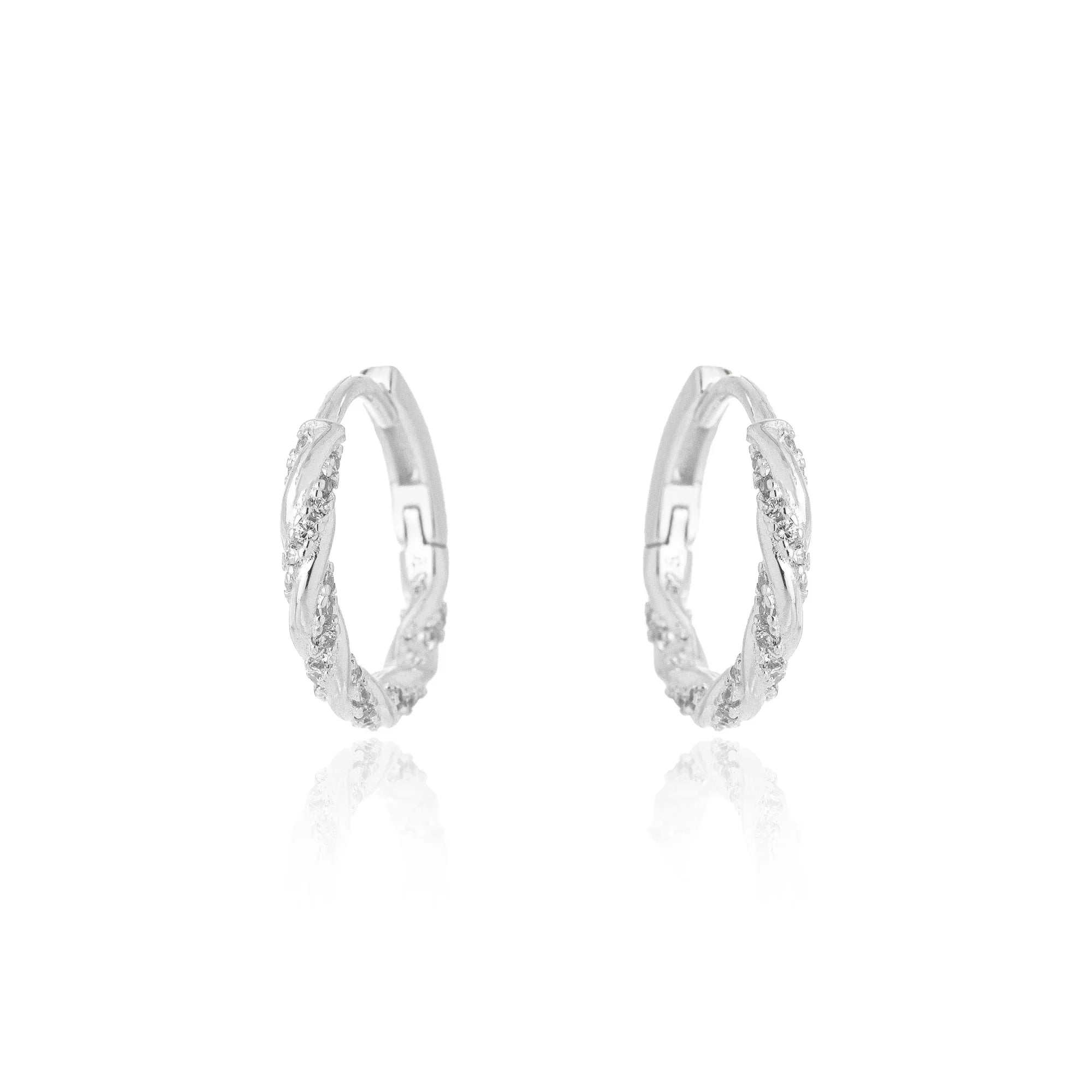 SMALL CHEMISTRY HOOP EARRING | SILVER | ETERNAL LOVE| BRAINSTORM JEWELRY - Brainstorm Jewelry