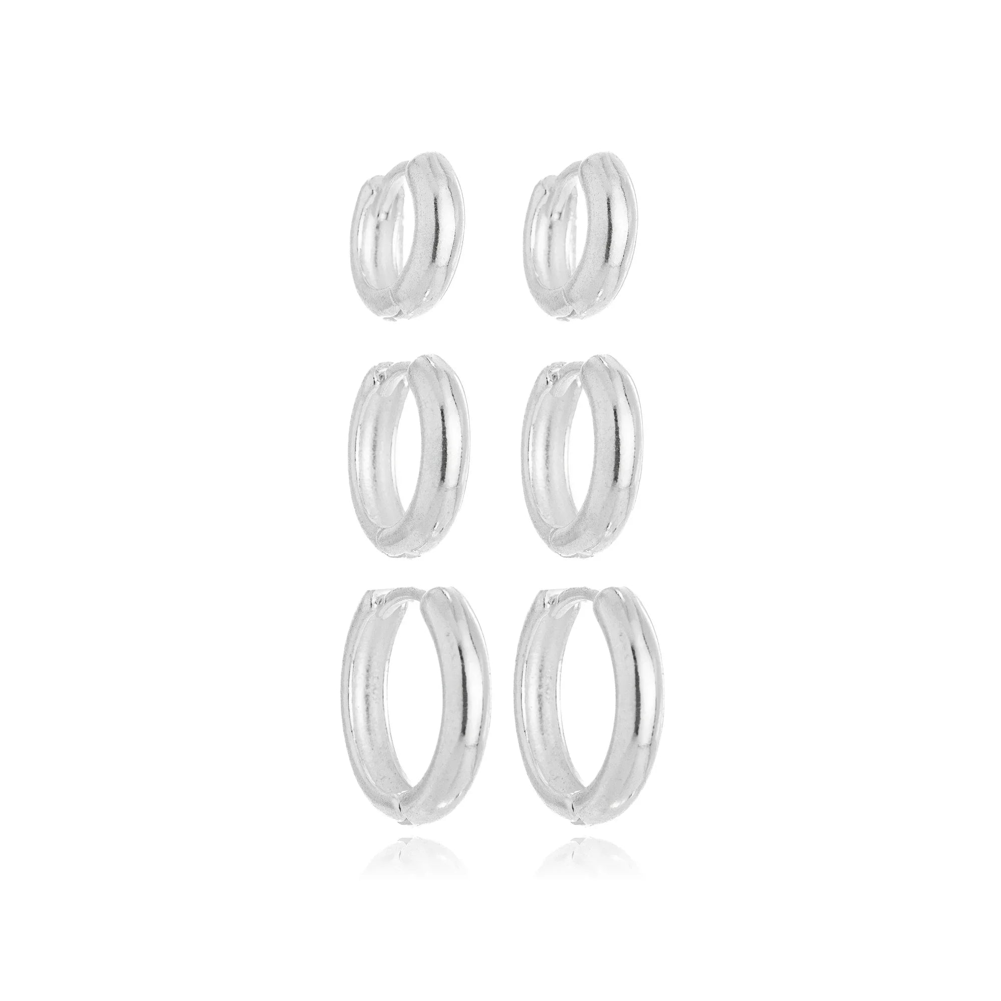 KORDIAN TRIO HOOP EARRING | SILVER | ETERNAL LOVE | BRAINSTORM JEWELRY - Brainstorm Jewelry