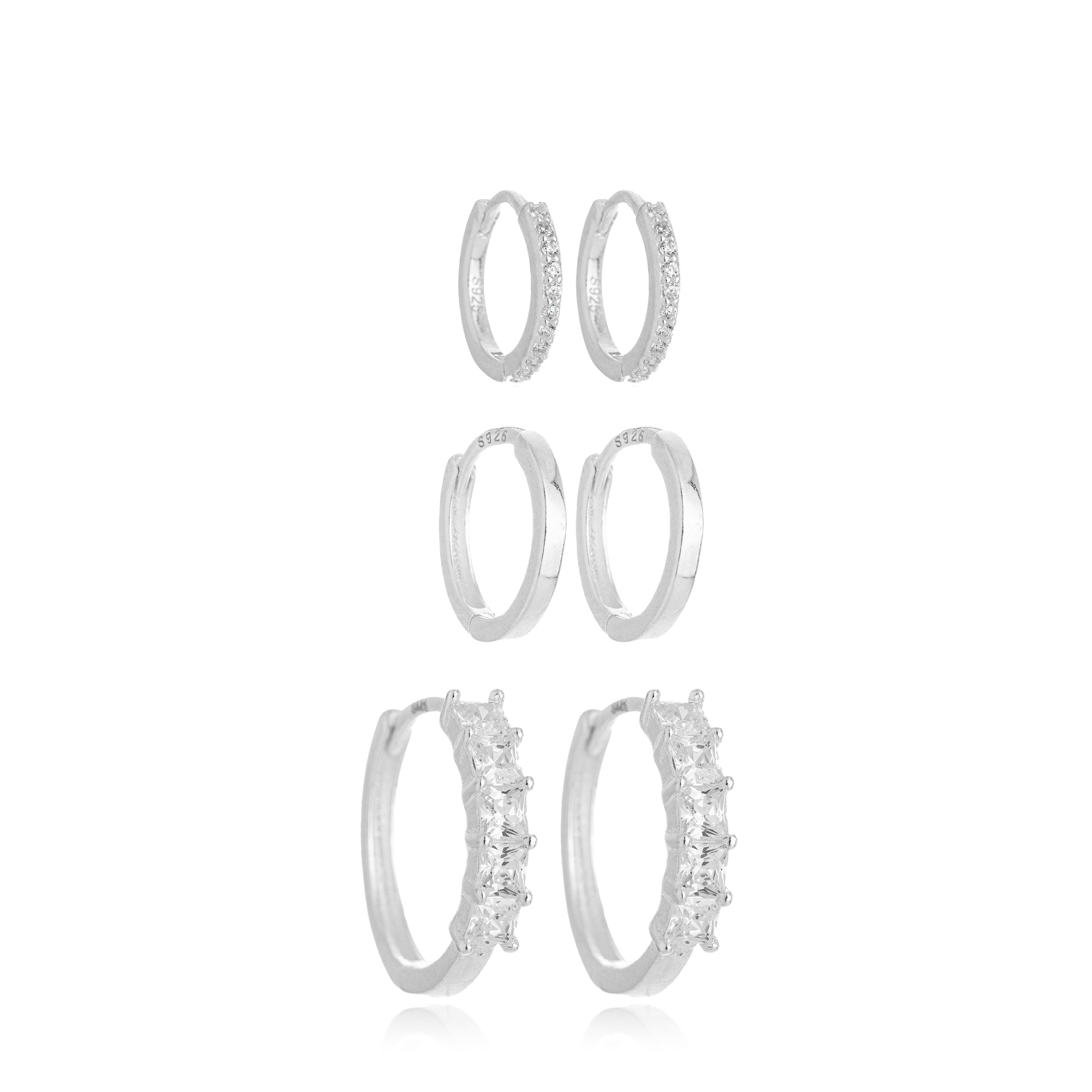 DILARA TRIO HOOP EARRING | SILVER | ETERNAL LOVE | BRAINSTORM JEWELRY