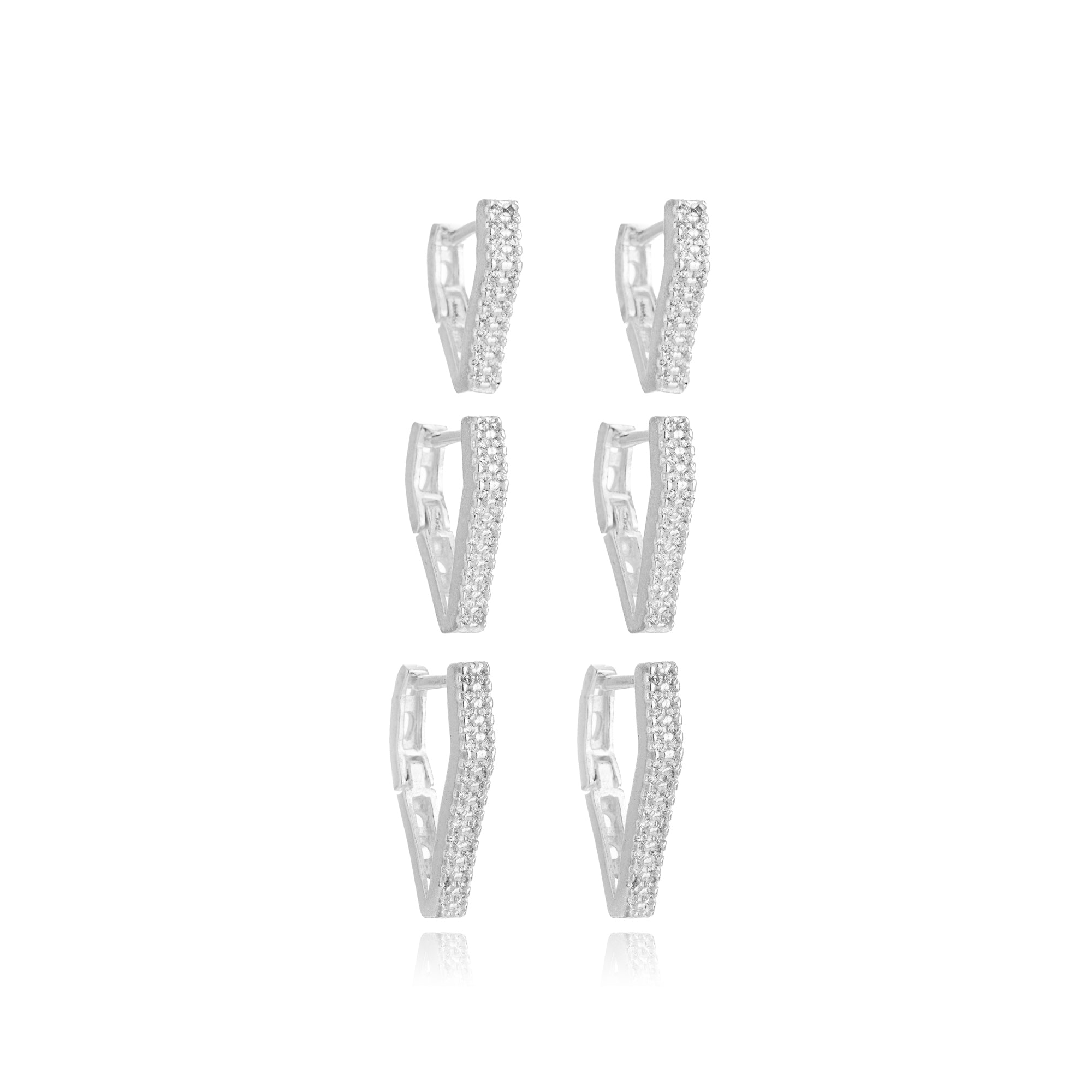 HURACAN TRIO HOOP EARRING | SILVER | ETERNAL LOVE | BRAINSTORM JEWELRY