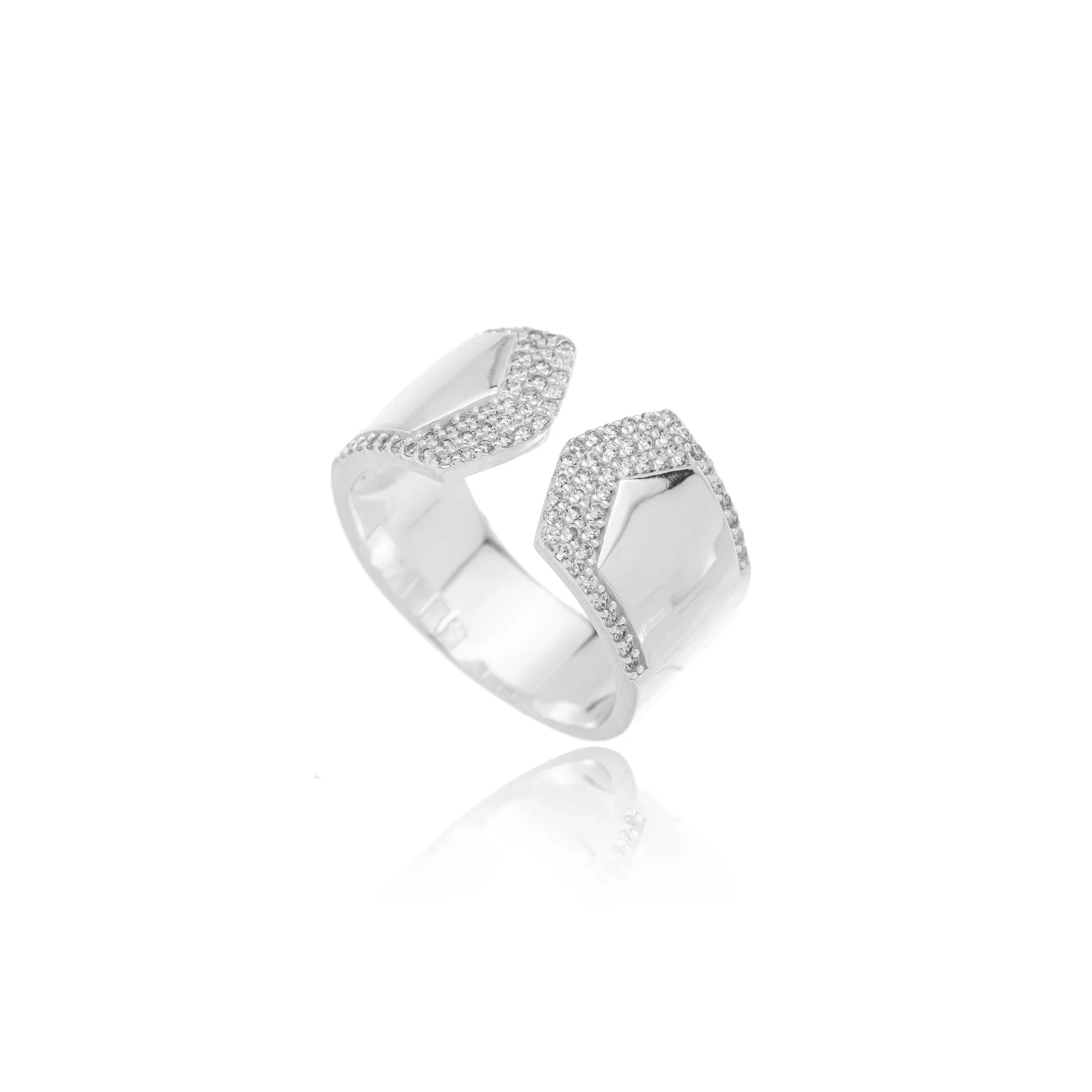 BENT RING | SILVER | GLIMMER COLLECTION | BRAINSTORM JEWELRY - Brainstorm Jewelry
