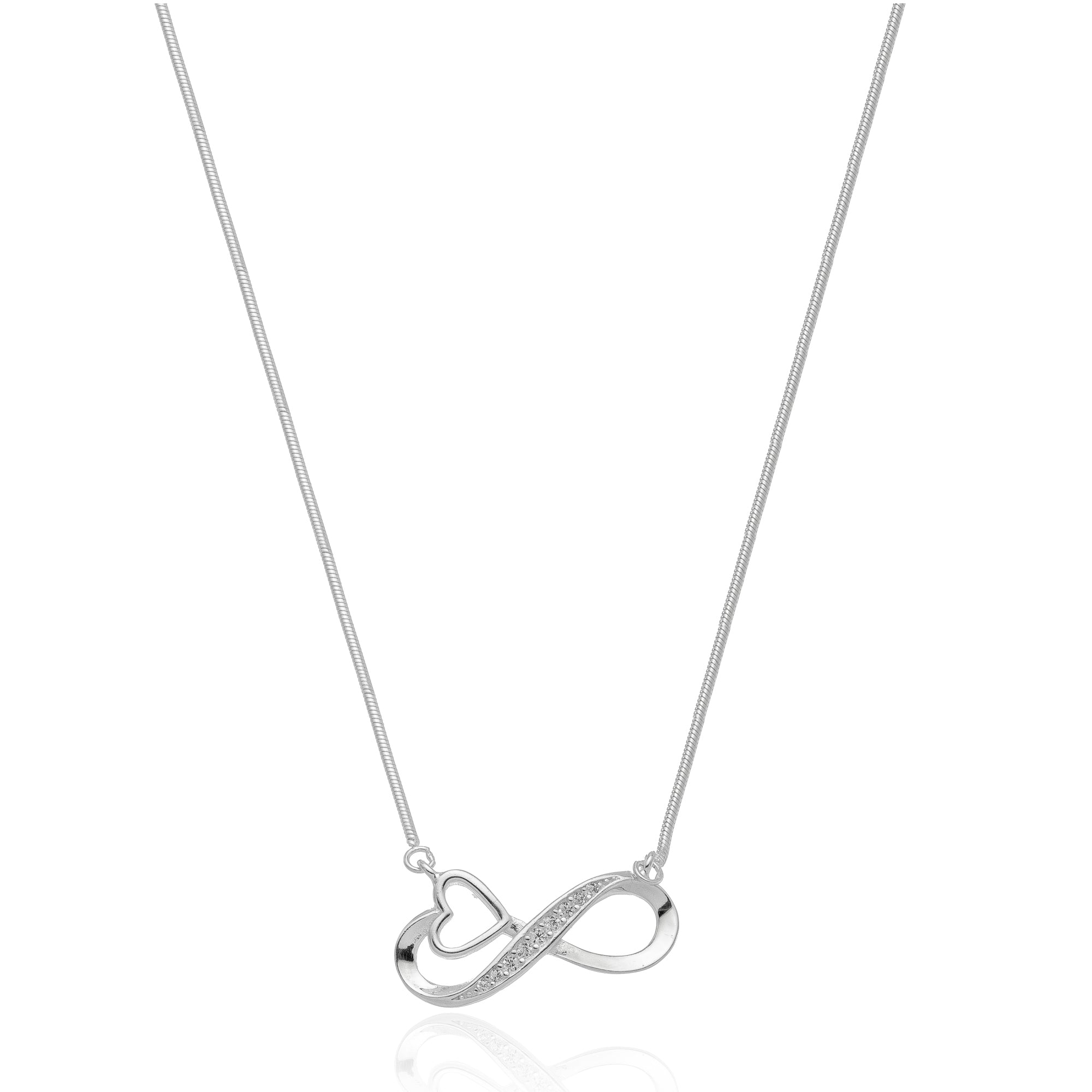 INFINITE LOVE NECKLACE | SILVER | ETERNAL LOVE COLLECTION | BRAINSTORM JEWELRY