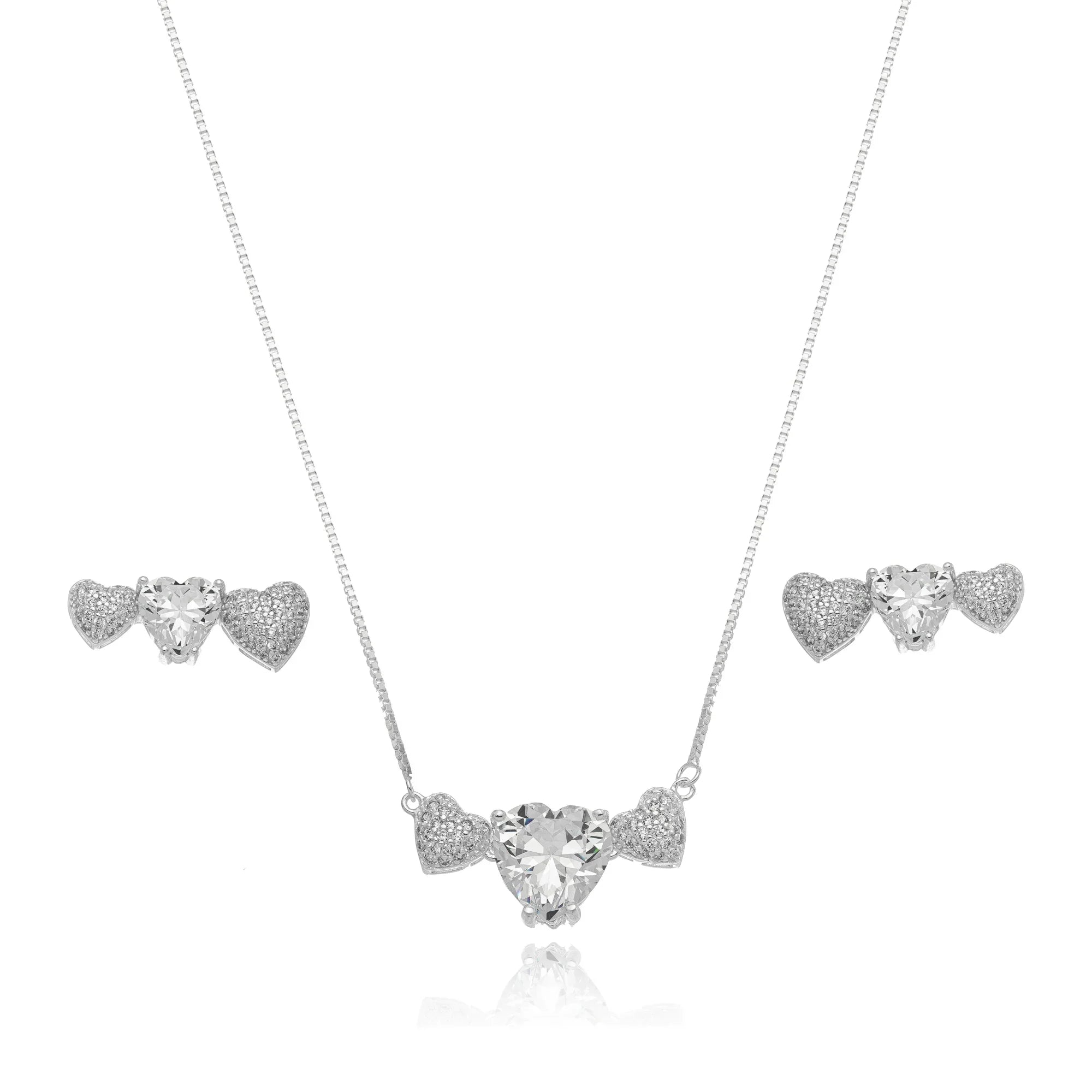 TRIPLE SHINE EARRING | SILVER | GLIMMER COLLECTION | BRAINSTORM JEWELRY - Brainstorm Jewelry