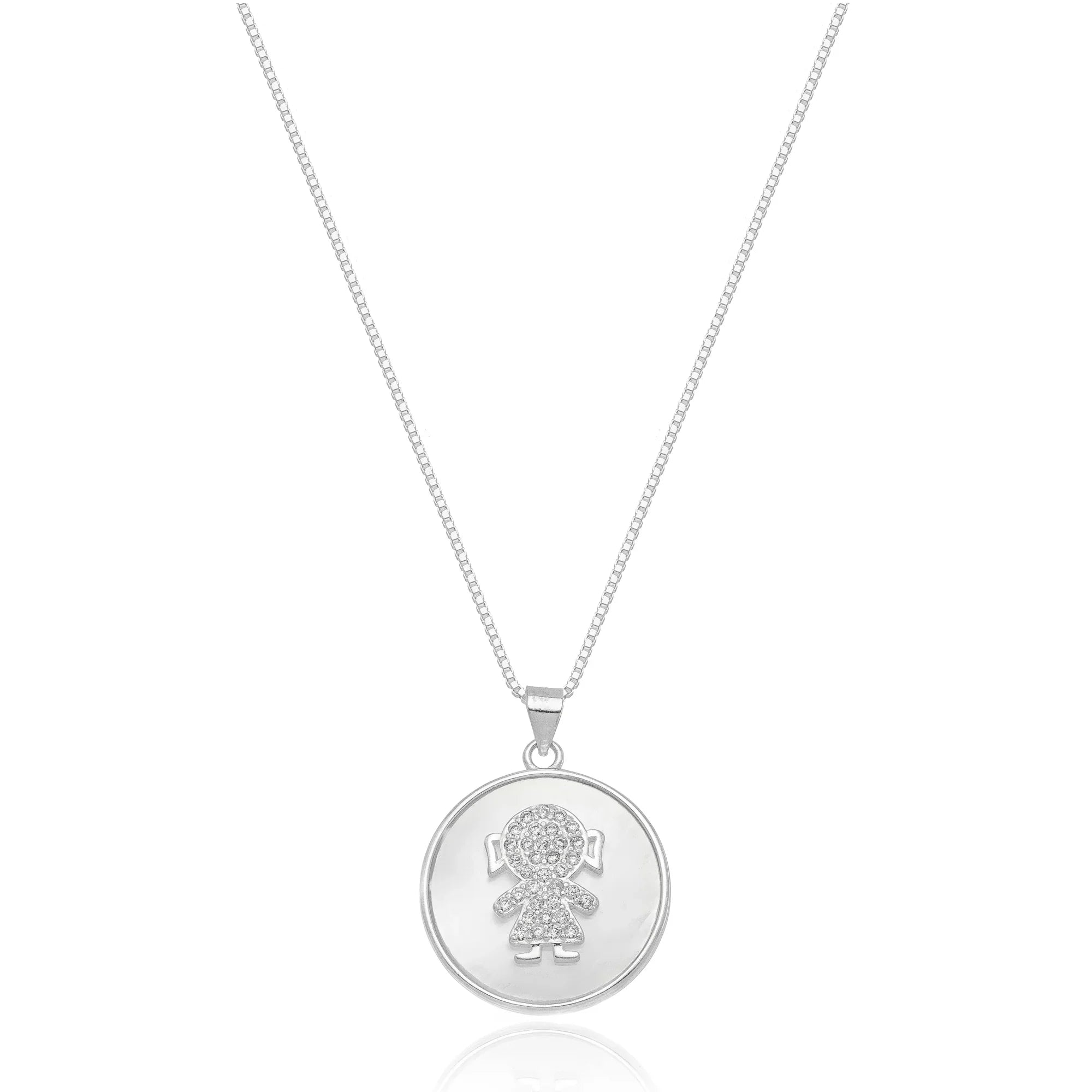 BABY GIRL NECKLACE | SILVER | ETERNAL LOVE| BRAINSTORM JEWELRY - Brainstorm Jewelry