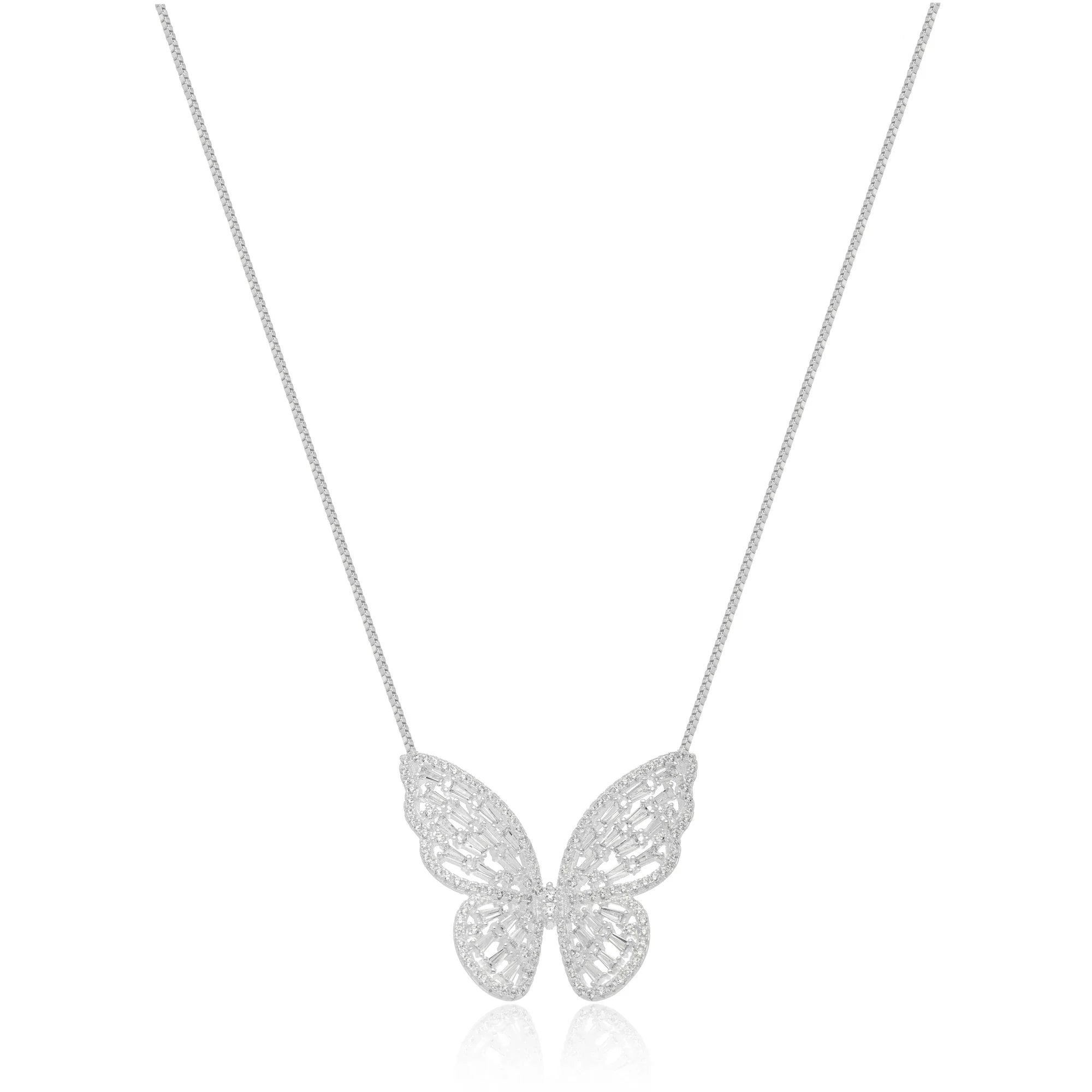 MONARCH NECKLACE | SILVER | GLIMMER COLLECTION | BRAINSTORM JEWELRY - Brainstorm Jewelry