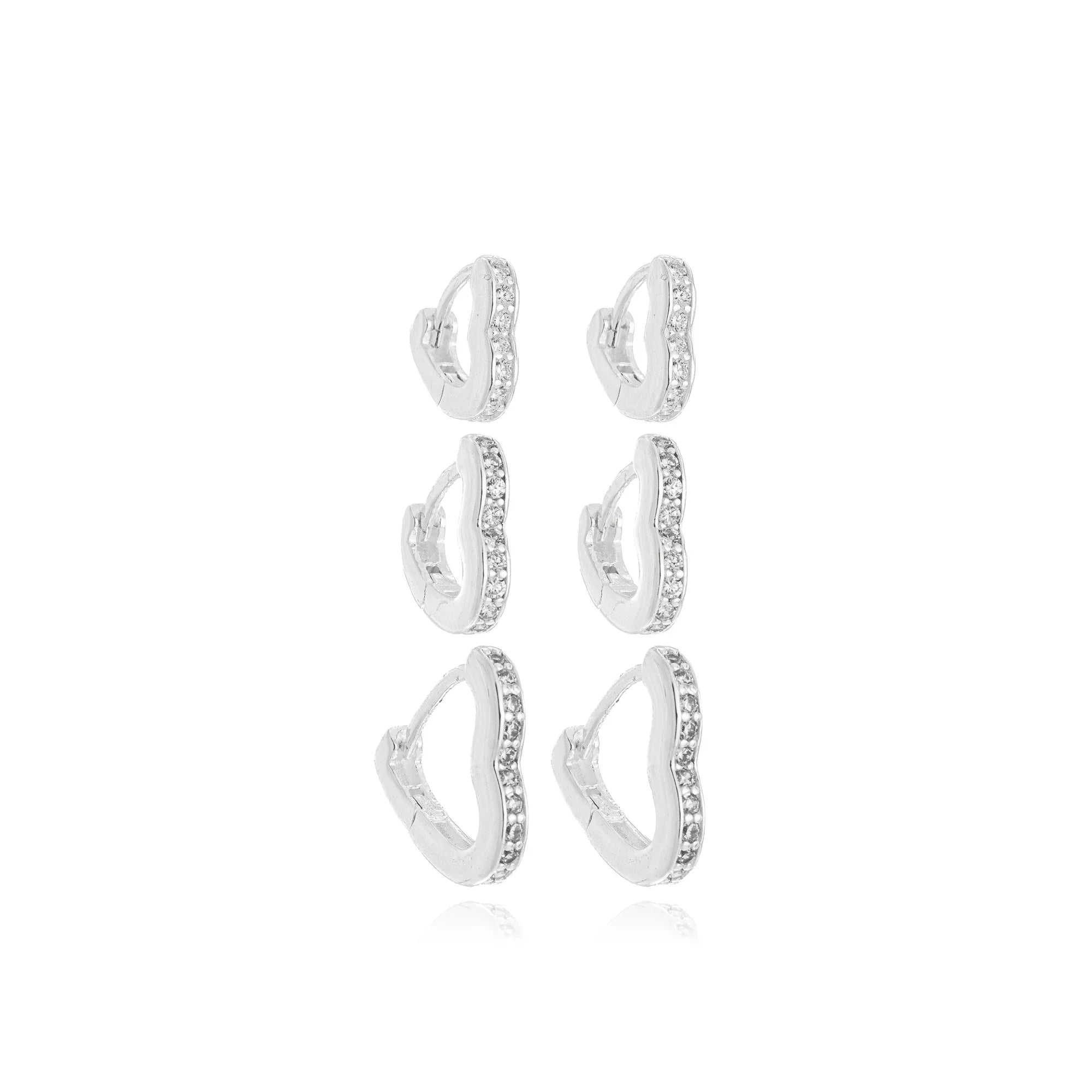 KARANTEZ TRIO HOOP EARRING | SILVER | ETERNAL LOVE | BRAINSTORM JEWELRY - Brainstorm Jewelry