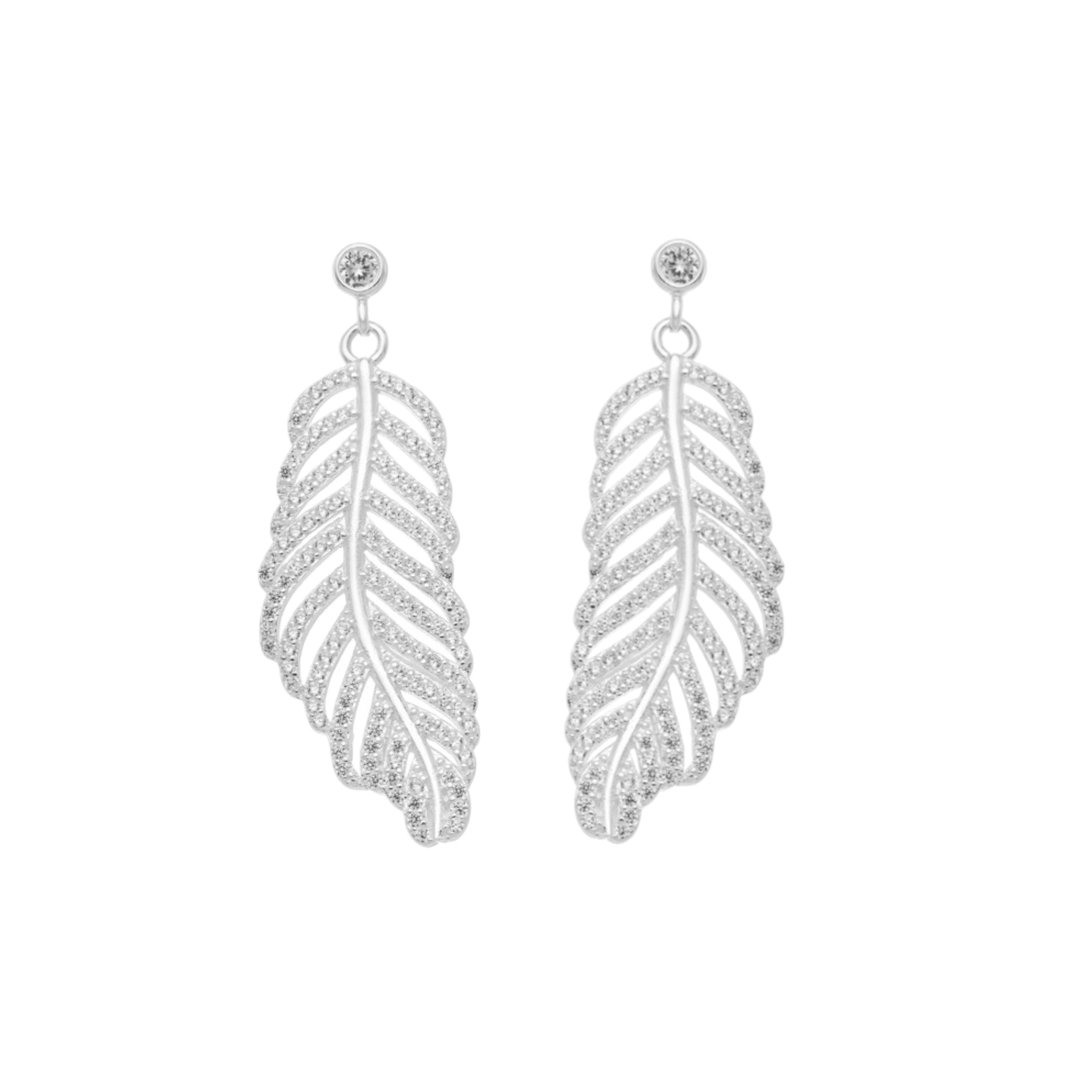 BIRDS OF FEATHER EARRING | SILVER | ETERNAL LOVE| BRAINSTORM JEWELRY