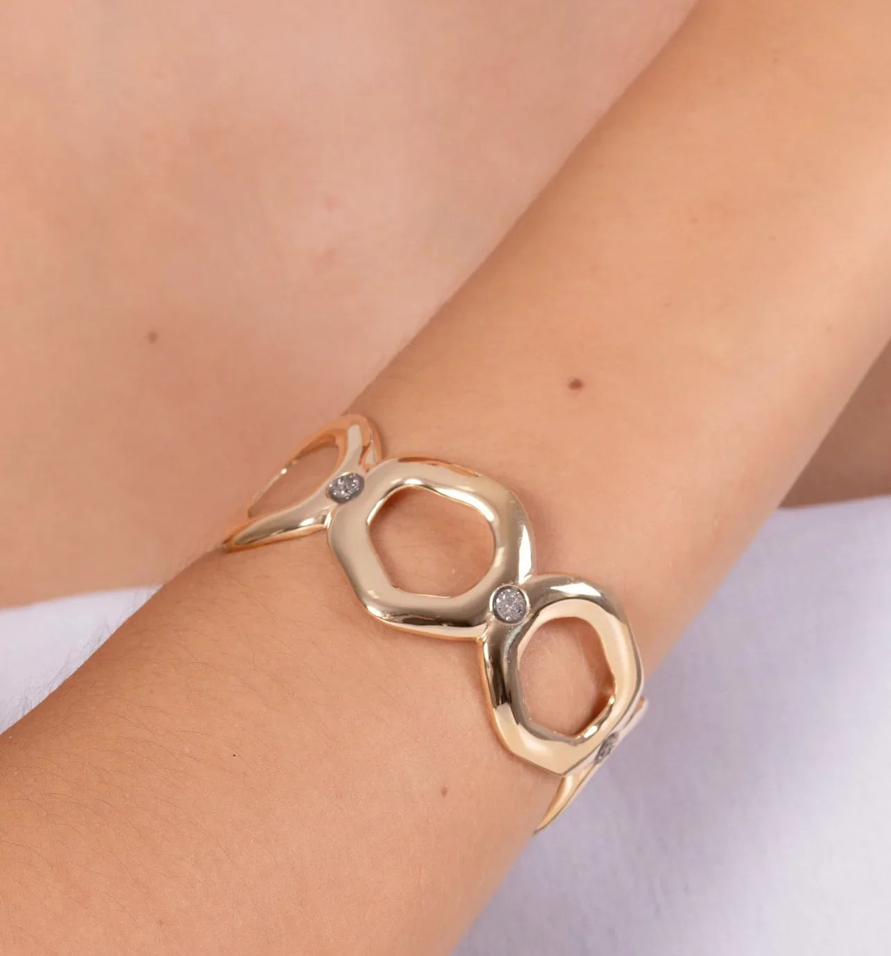 PLATINUM DRUSE TWINKLE BRACELET | GOLD PLATED | NEW RADIANT RANGE | BRAINSTORM JEWELRY - Brainstorm Jewelry