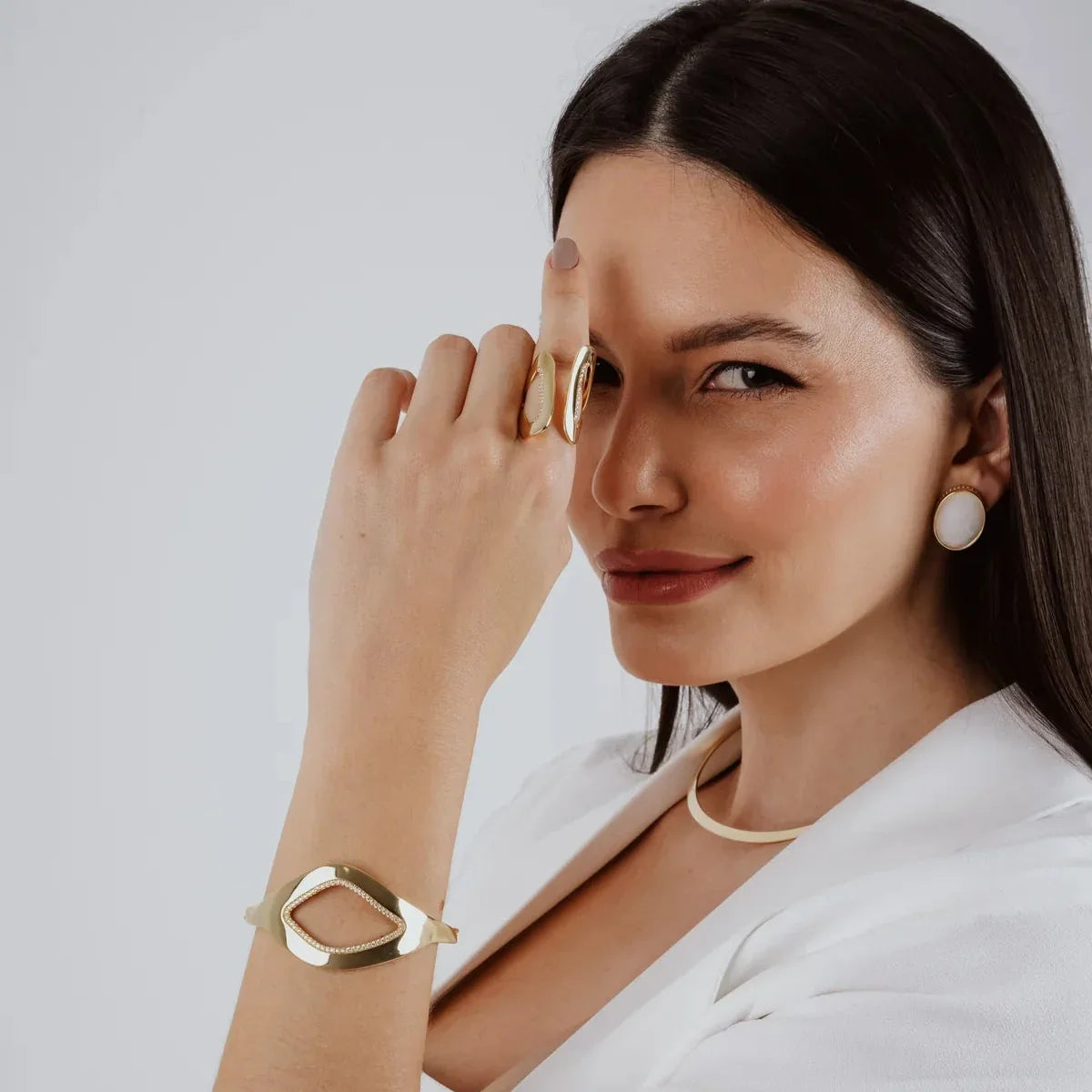 ZIRCONIA MERRY KISS BRACELET | GOLD PLATED | SHINE BRIGHT | BRAINSTORM JEWELRY