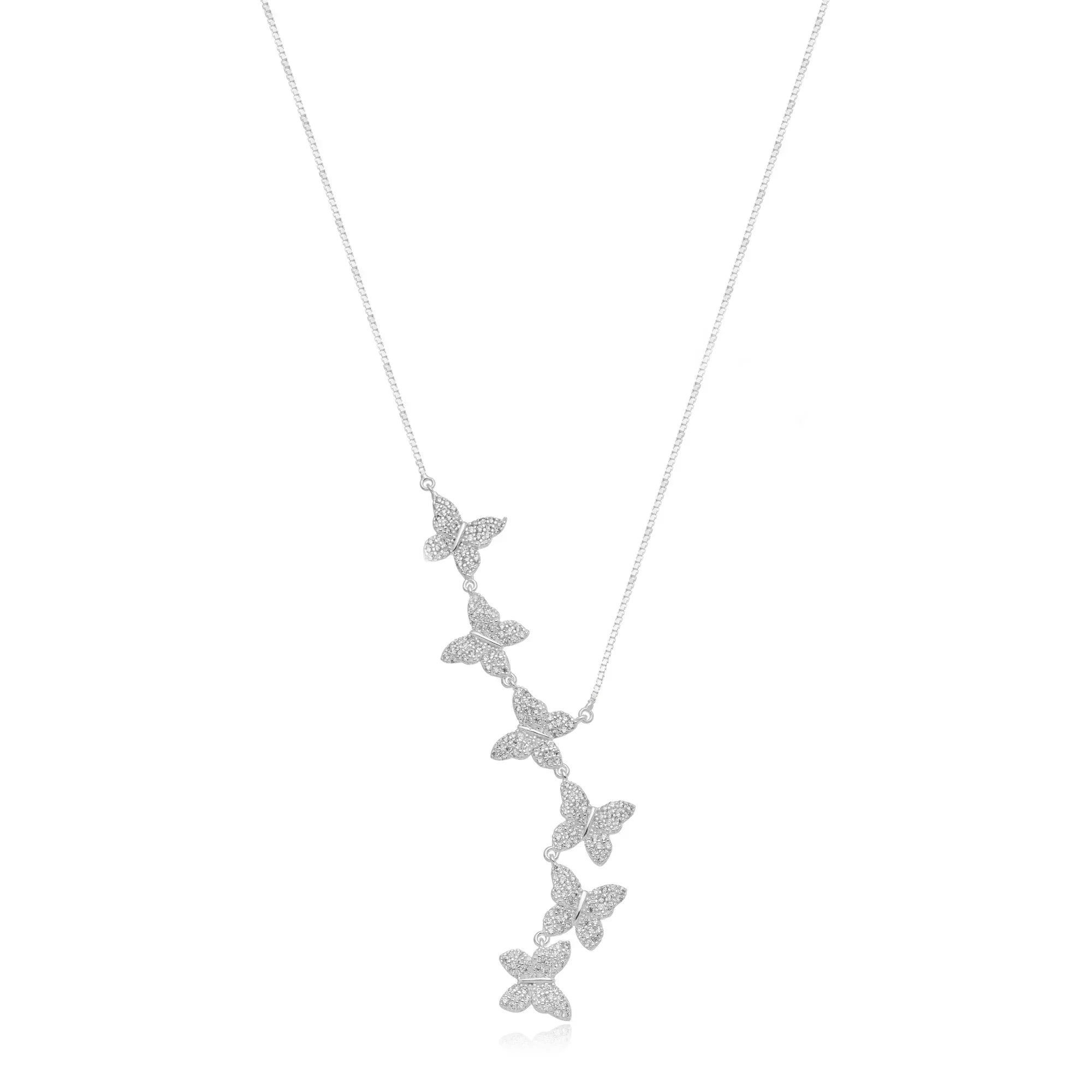 BUTERFLY EFFECT NECKLACE | SILVER | GLIMMER COLLECTION | BRAINSTORM JEWELRY - Brainstorm Jewelry