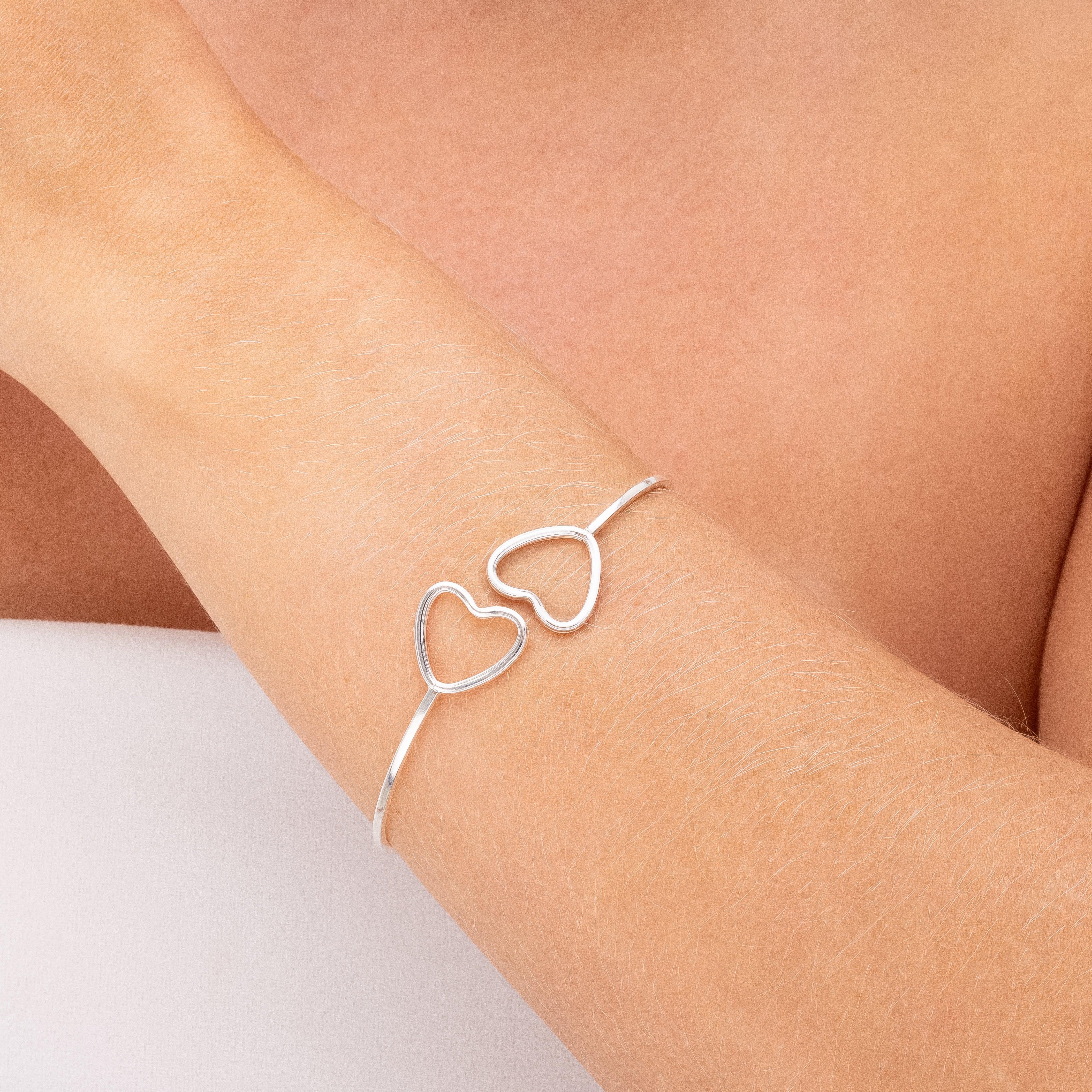 BIHEART BRACELET | SILVER | ETERNAL LOVE| BRAINSTORM JEWELRY - Brainstorm Jewelry