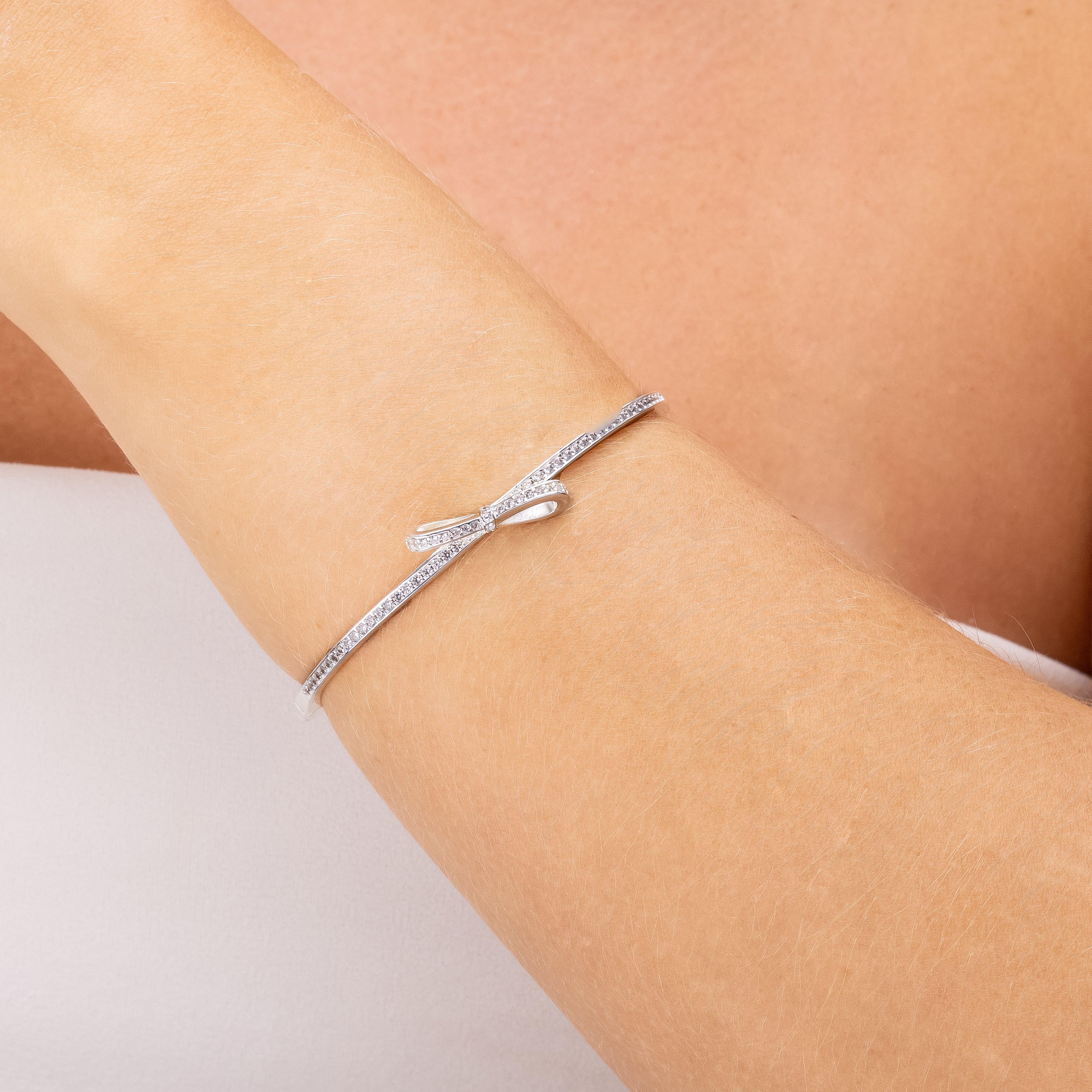 BOW BRACELET | SILVER | GLIMMER COLLECTION | BRAINSTORM JEWELRY - Brainstorm Jewelry