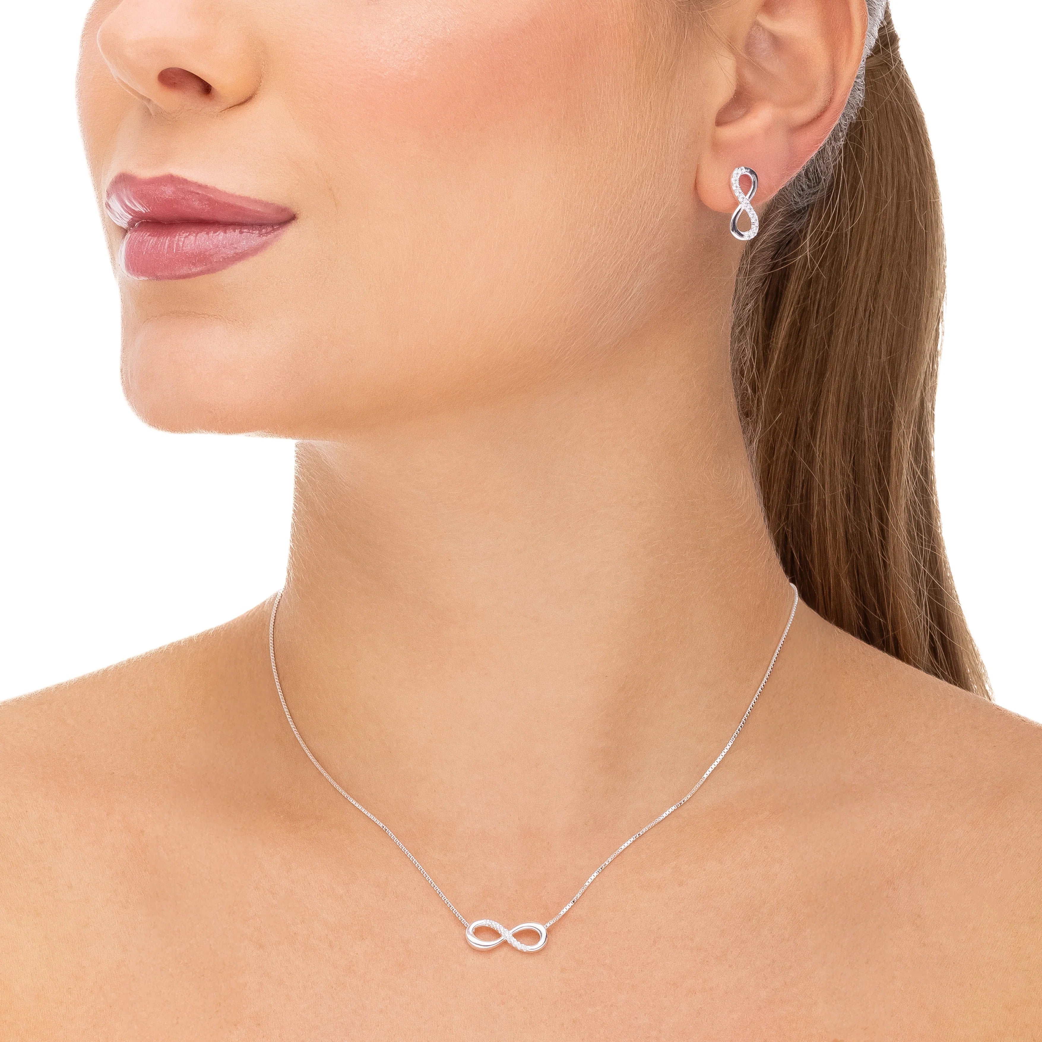 SET INFINITY OLIVIA  | SILVER | ETERNAL LOVE COLLECTION | BRAINSTORM JEWELRY