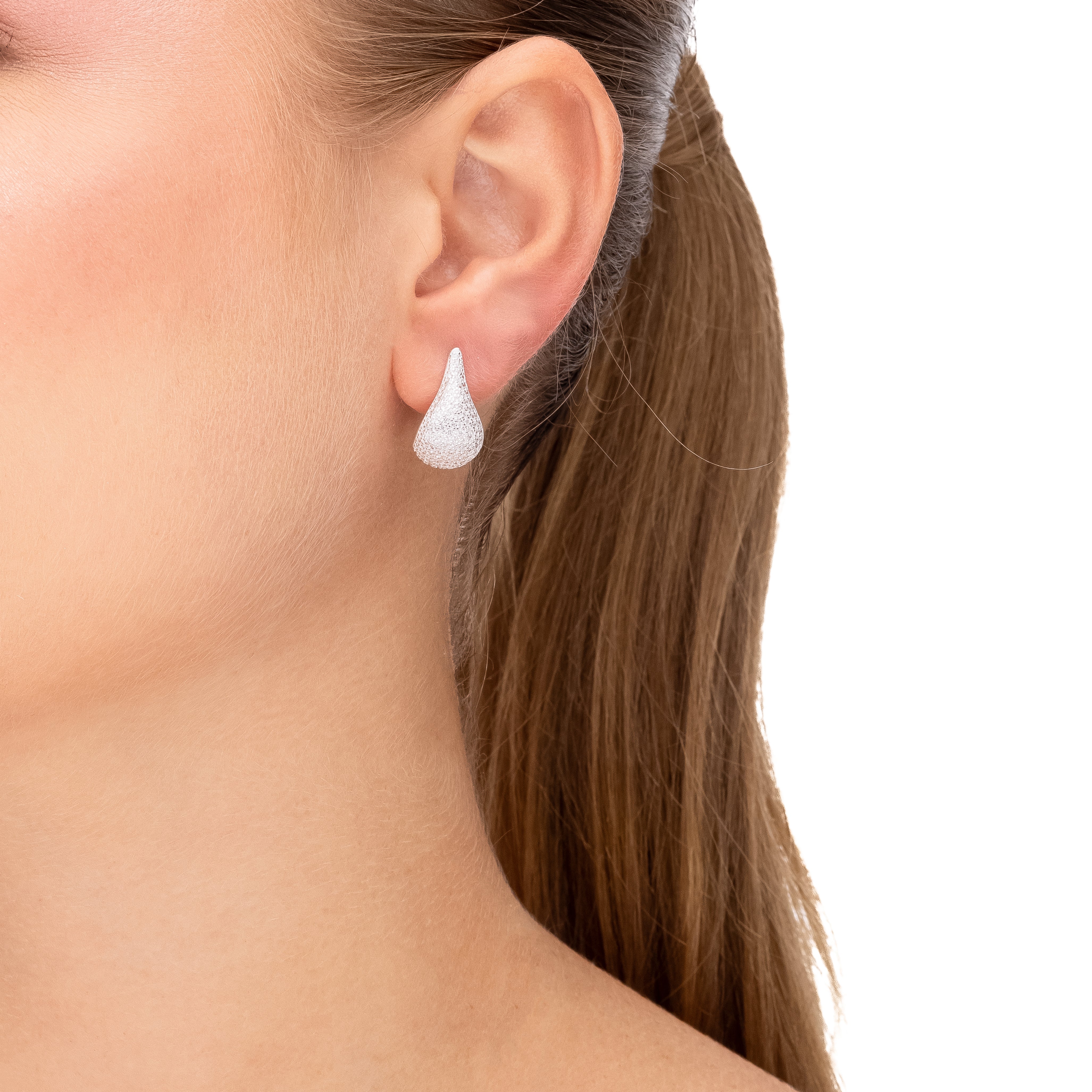 EROS DROP HOOP EARRING | SILVER | ETERNAL LOVE | BRAINSTORM JEWELRY