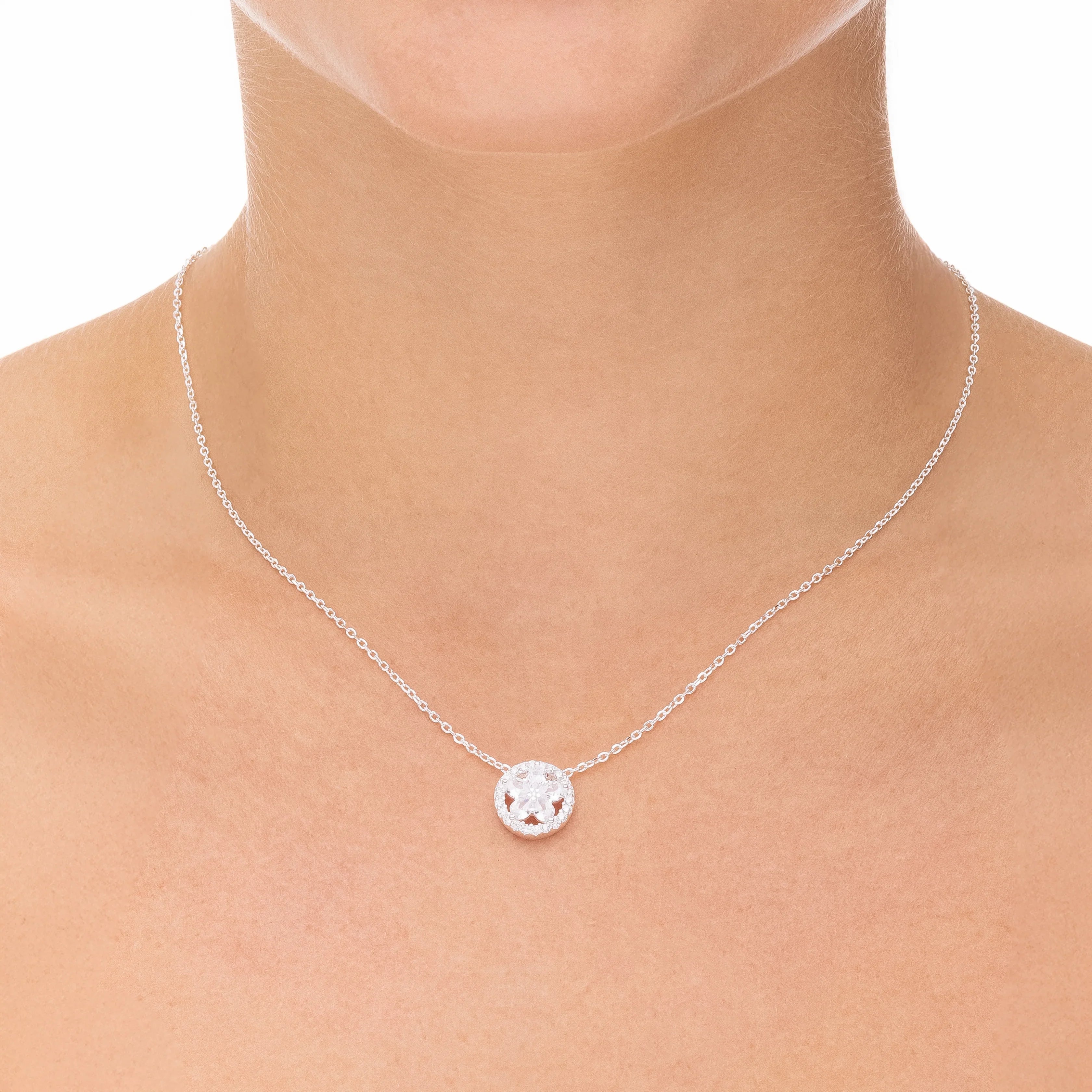 DAHLIA NECKLACE | SILVER | GLIMMER COLLECTION | BRAINSTORM JEWELRY - Brainstorm Jewelry