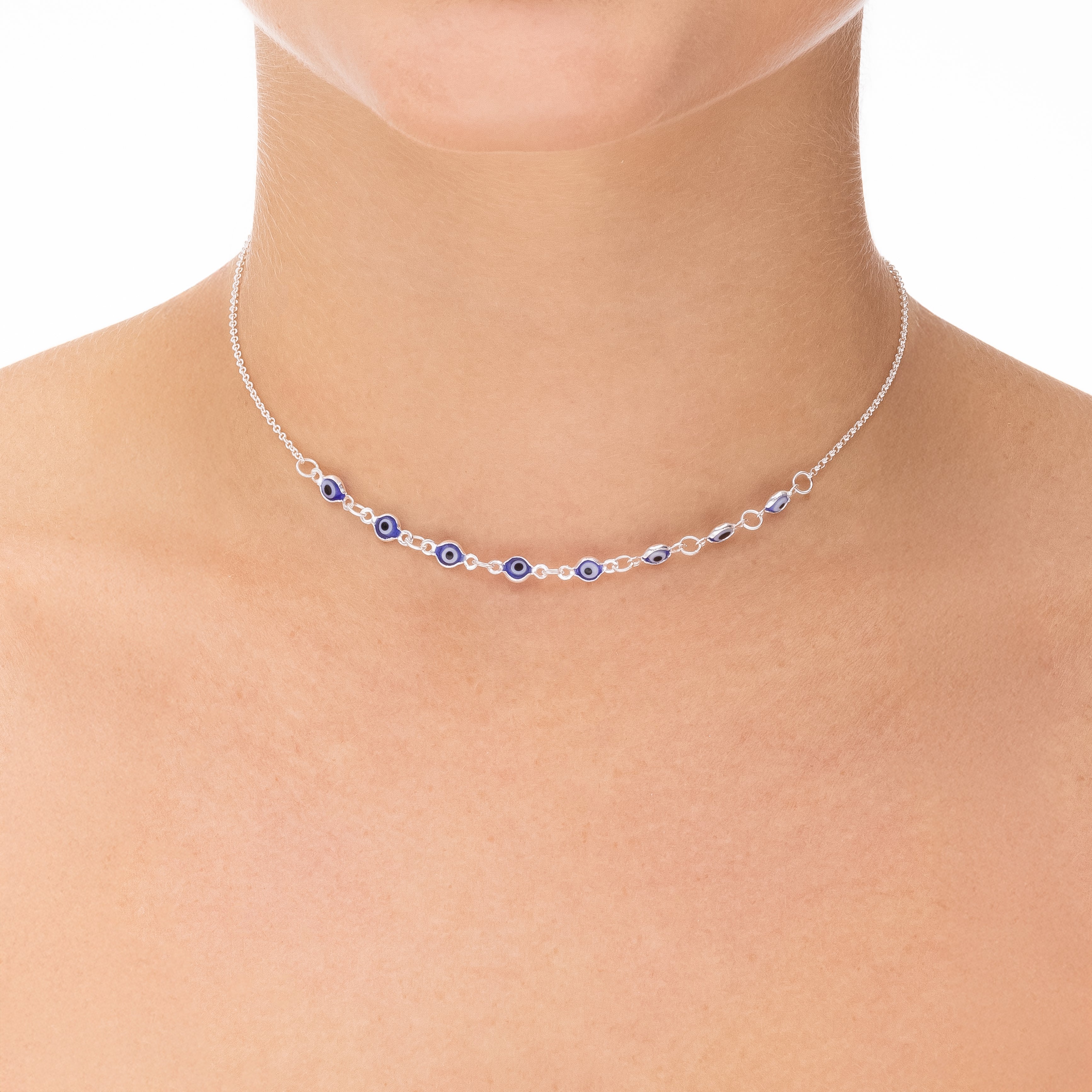 GREEK EYE NECKLACE | SILVER | ETERNAL LOVE | BRAINSTORM JEWELRY
