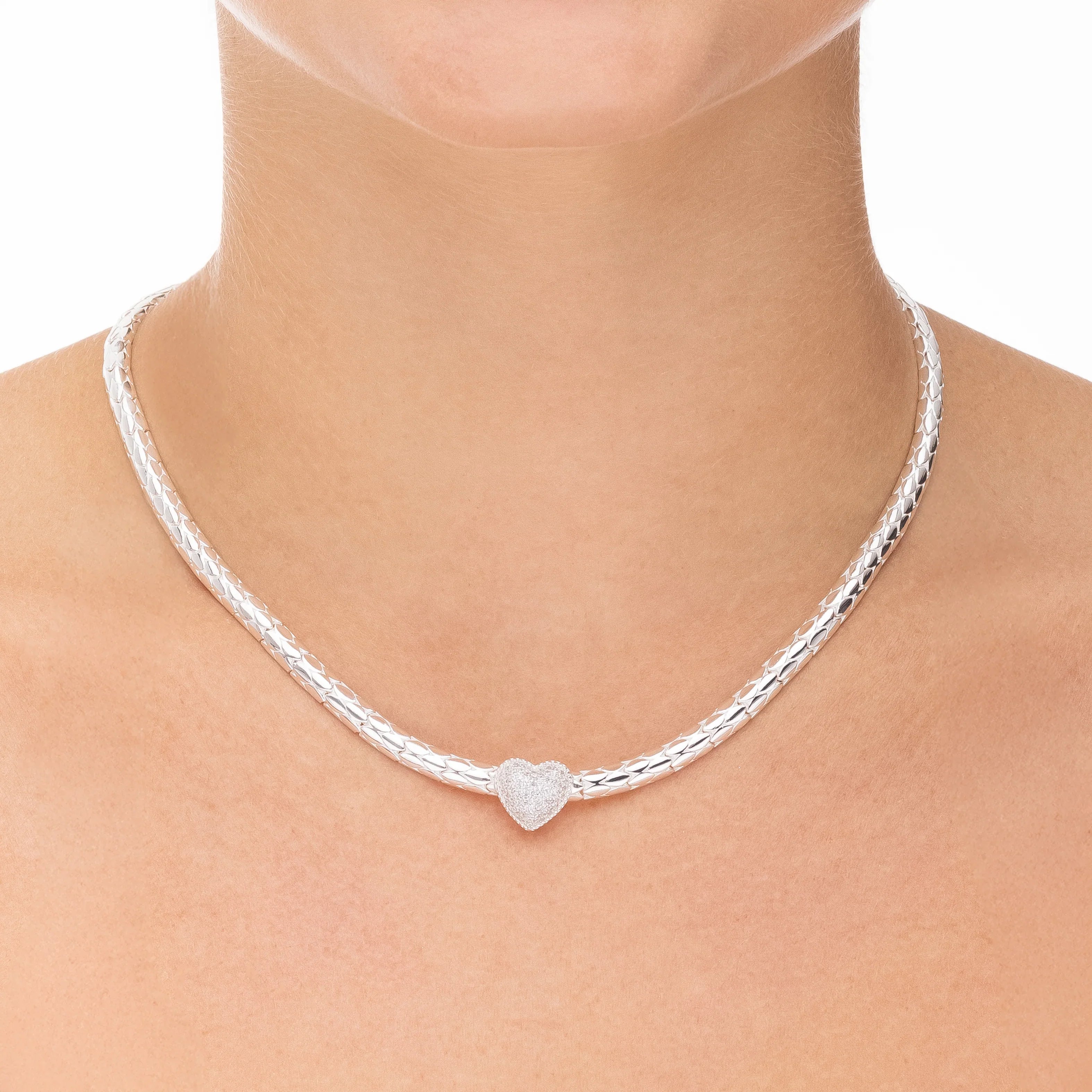 DEVOTION NECKLACE | SILVER | GLIMMER COLLECTION | BRAINSTORM JEWELRY - Brainstorm Jewelry