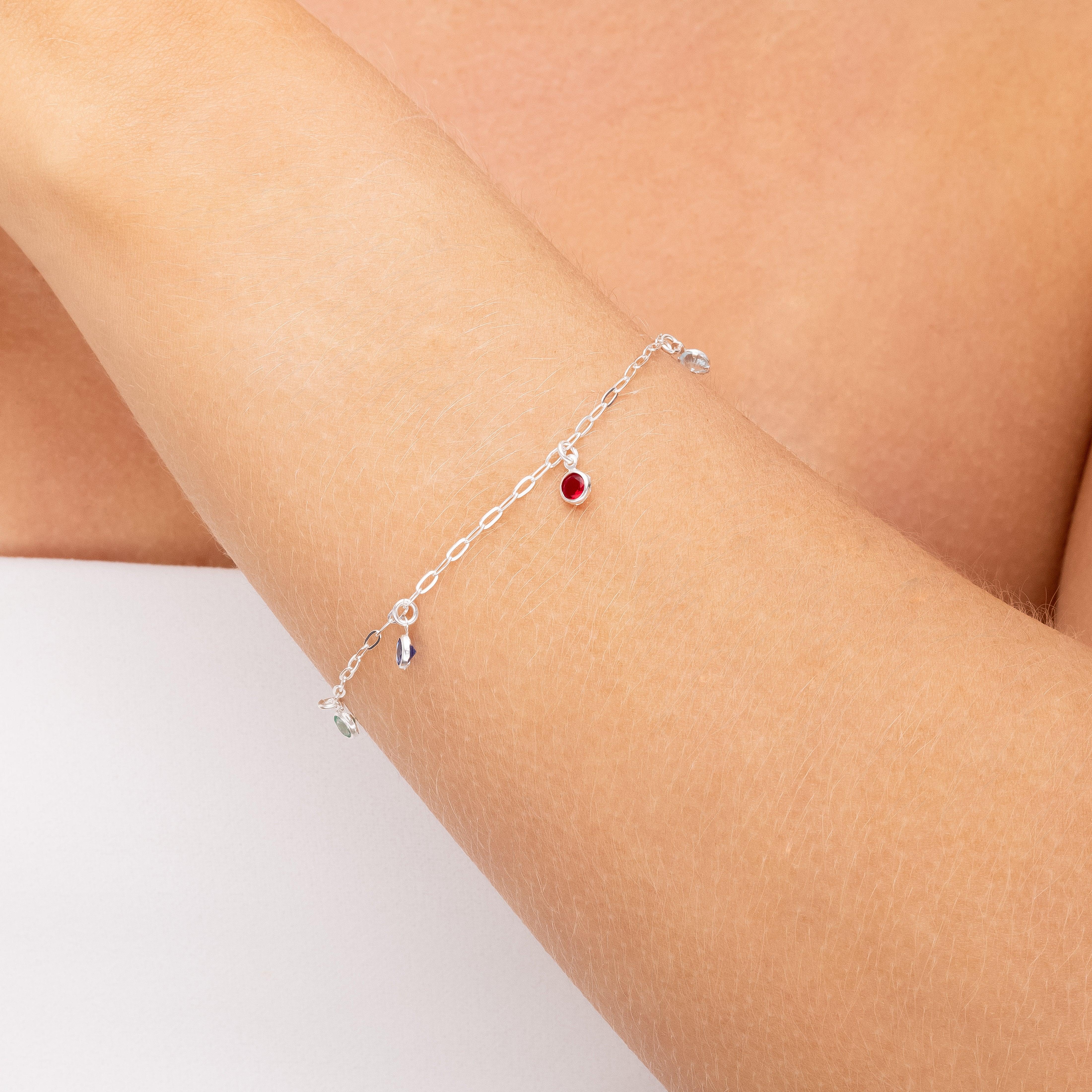MULTICOLOR BRACELET | SILVER | ETERNAL LOVE COLLECTION | BRAINSTORM JEWELRY