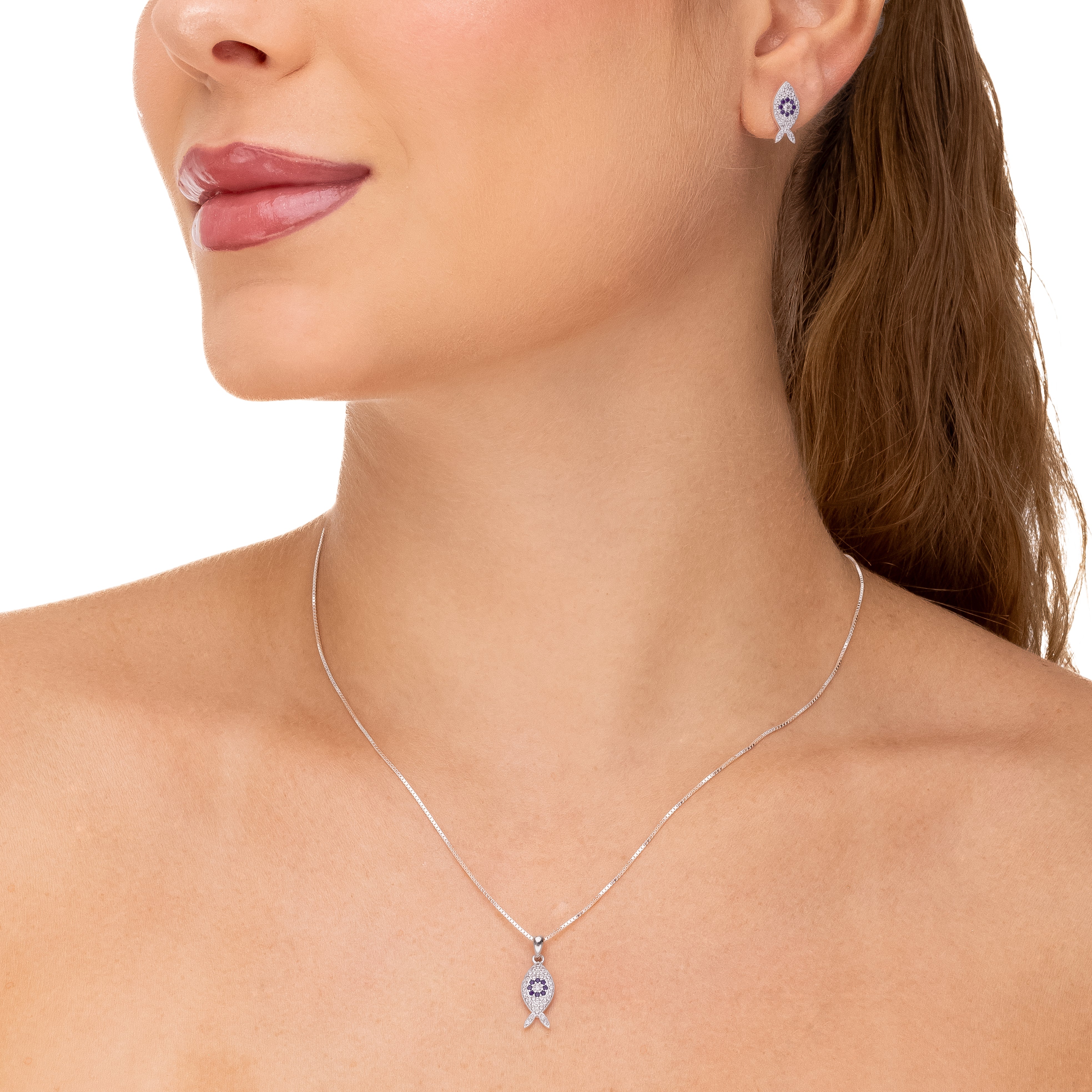 GREEK FISH EARRING | SILVER | ETERNAL LOVE COLLECTION| BRAINSTORM JEWELRY