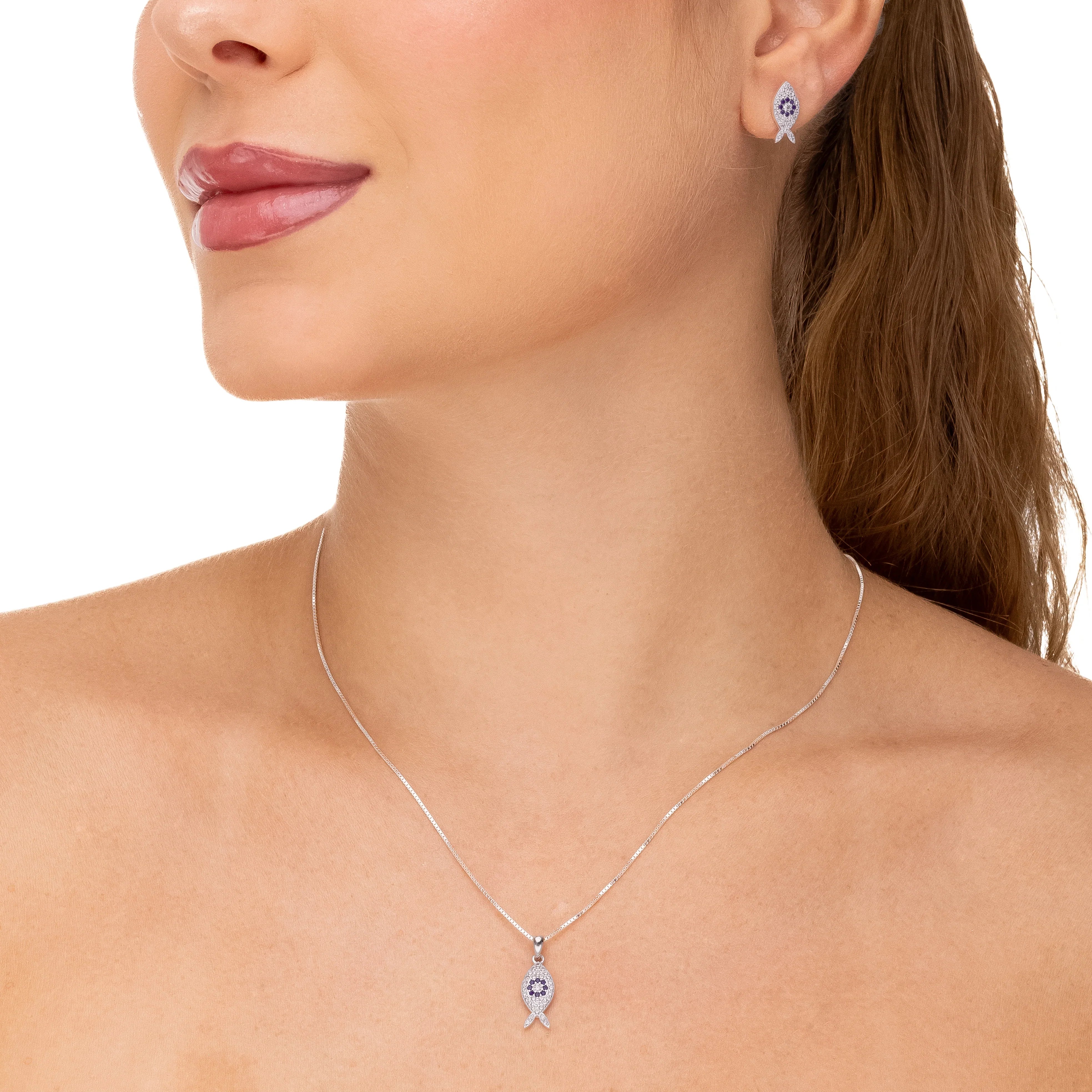 GREEK FISH NECKLACE | SILVER | ETERNAL LOVE COLLECTION | BRAINSTORM JEWELRY