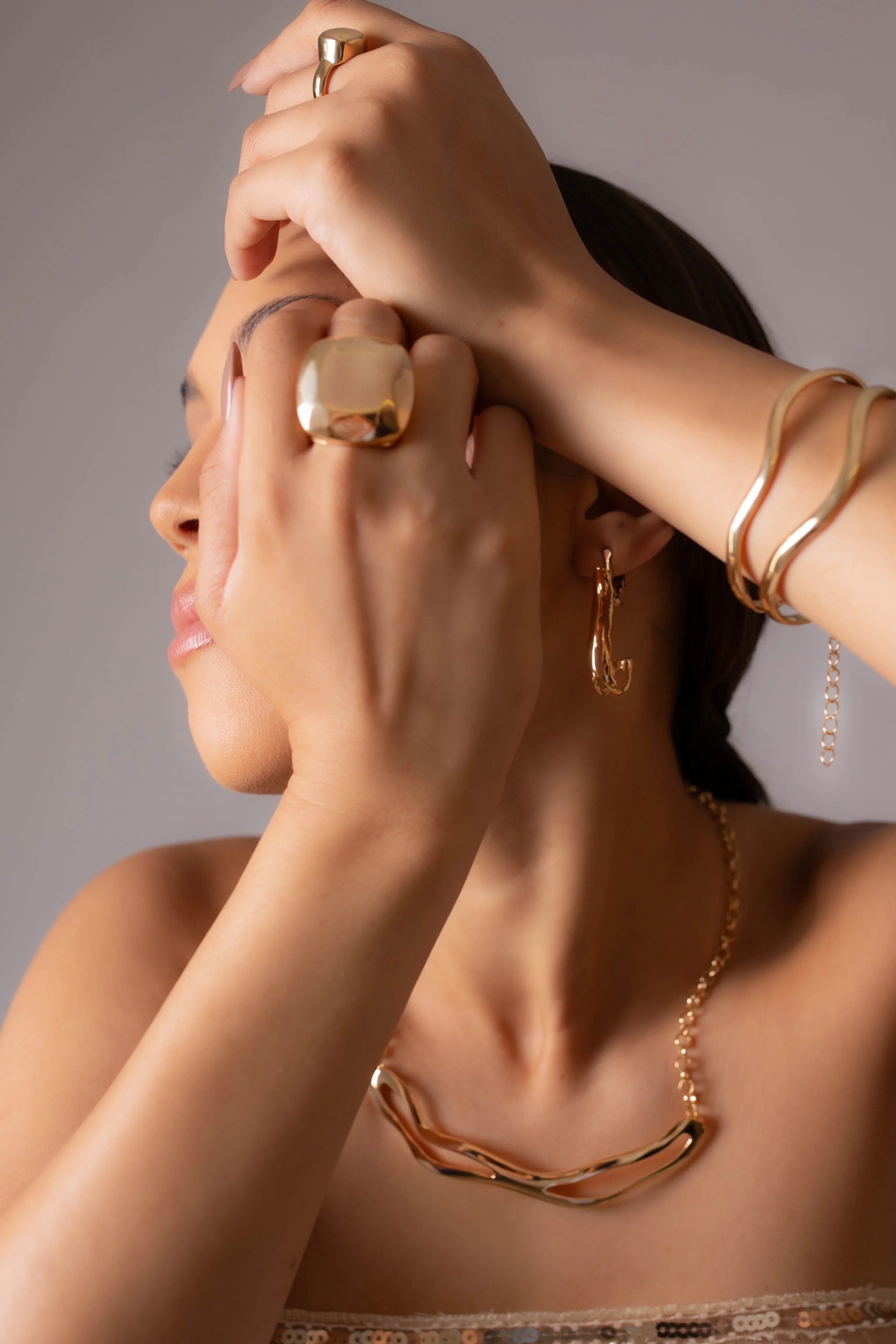 18K GOLD PLATED ATHENA NECKLACE | ROYALTY | BRAINSTORM JEWELRY - Brainstorm Jewelry