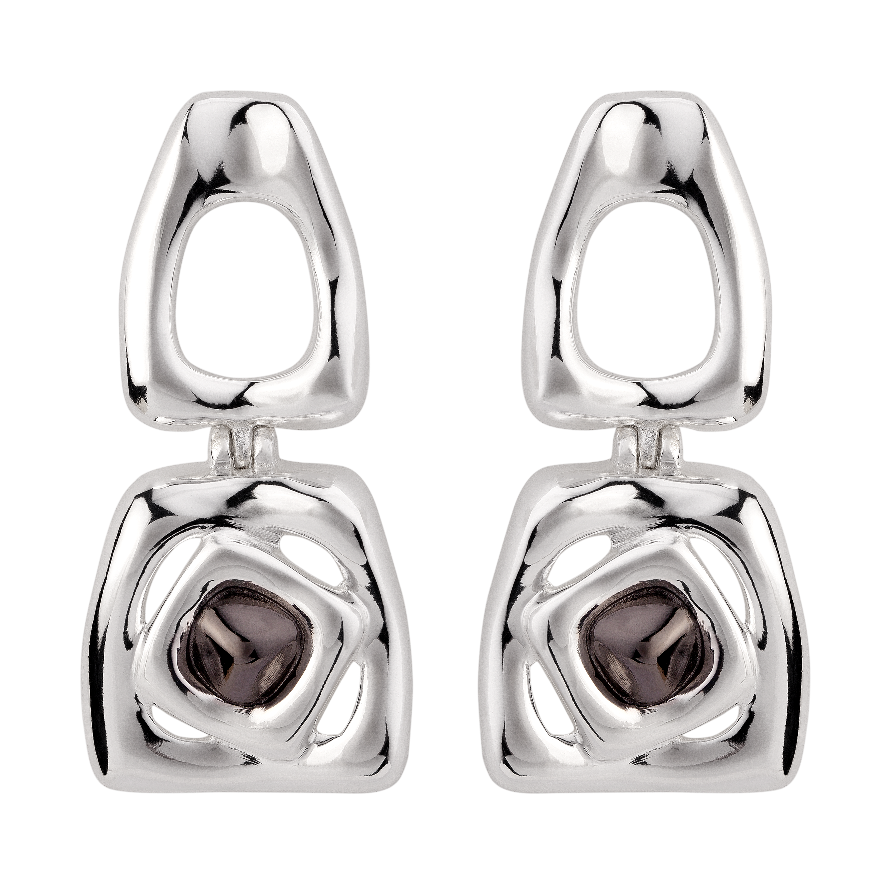 BRAVE BIG EARRING | SILVER PLATED | UNSTOPPABLE COLLECTION | BRAINSTORM JEWELRY