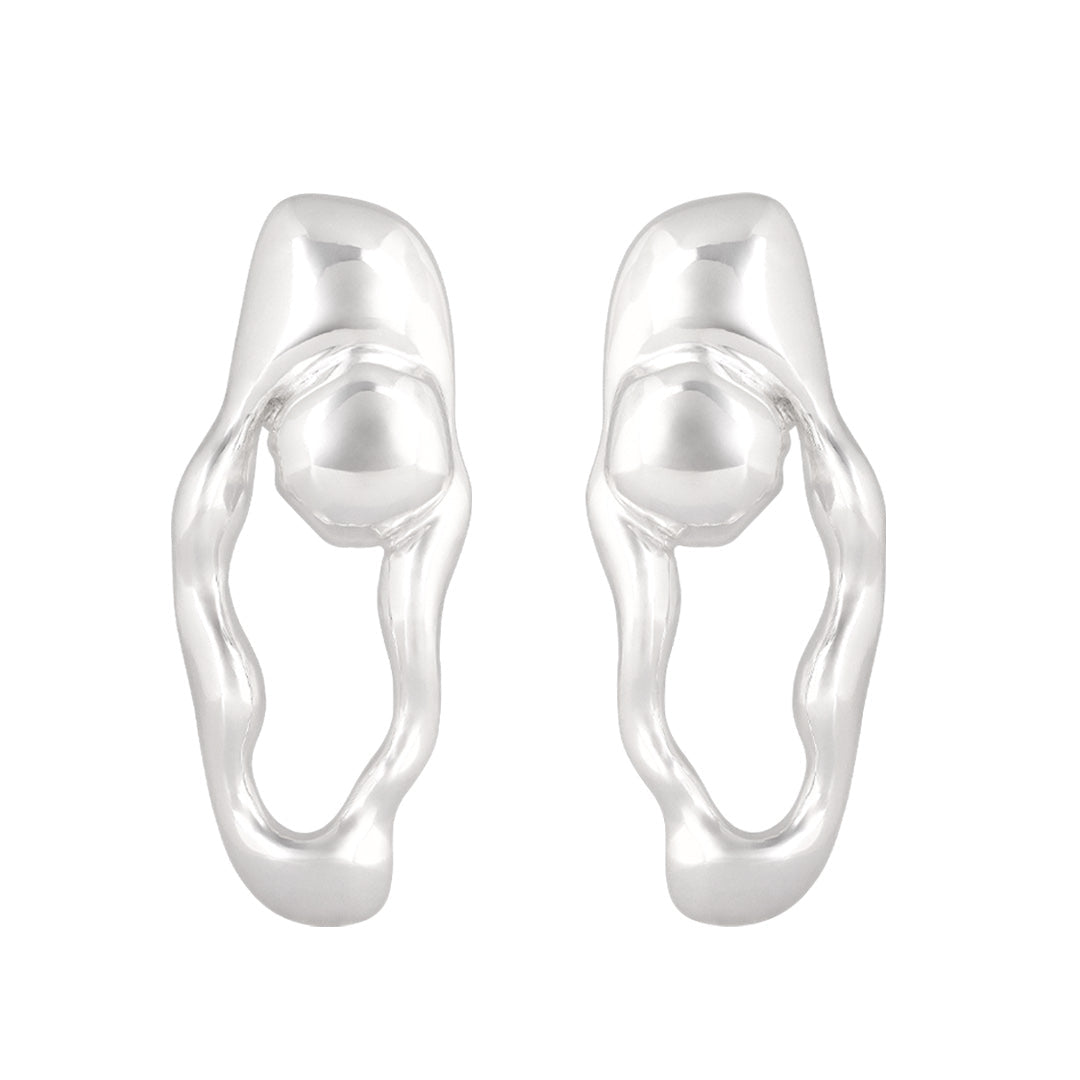 EMPOWER EARRING | SILVER PLATED | UNSTOPPABLE COLLECTION | BRAINSTORM JEWELRY