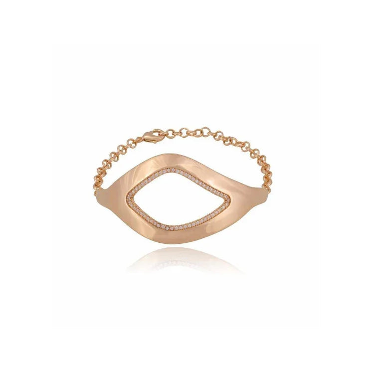 ZIRCONIA MERRY KISS BRACELET | GOLD PLATED | SHINE BRIGHT | BRAINSTORM JEWELRY - Brainstorm Jewelry