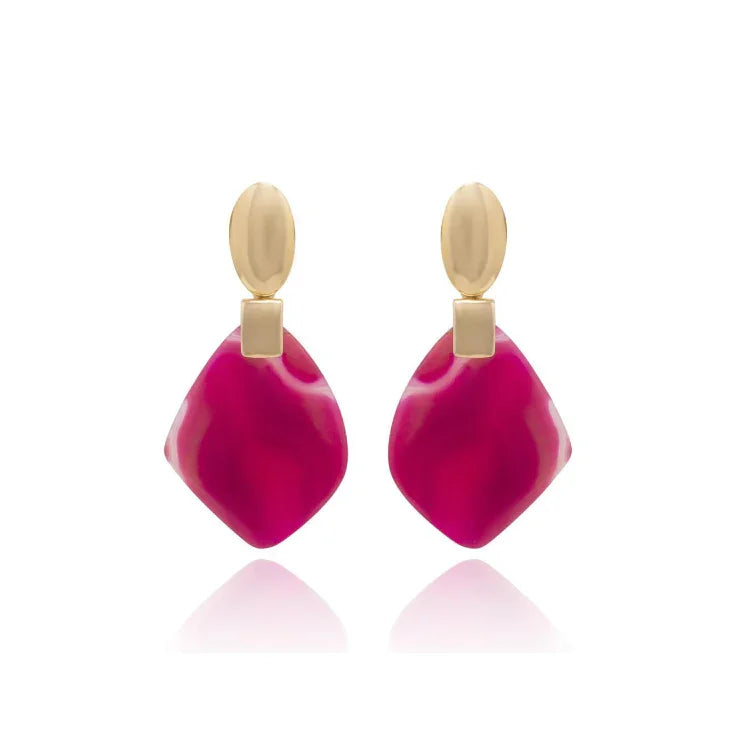 PINK AGATE WALL STREET BIG RING | GOLD PLATED | NYFW | BRAINSTORM JEWELRY - Brainstorm Jewelry