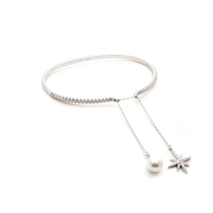PEARL AND ZIRCONIA HOLLY BRACELET | 925 QUEEN | BRAINSTORM JEWELRY - Brainstorm Jewelry