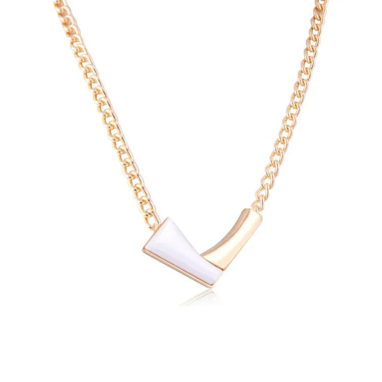 PORCELAIN EAST VILLAGE NECKLACE | GOLD PLATED | NYFW | BRAINSTORM JEWELRY - Brainstorm Jewelry