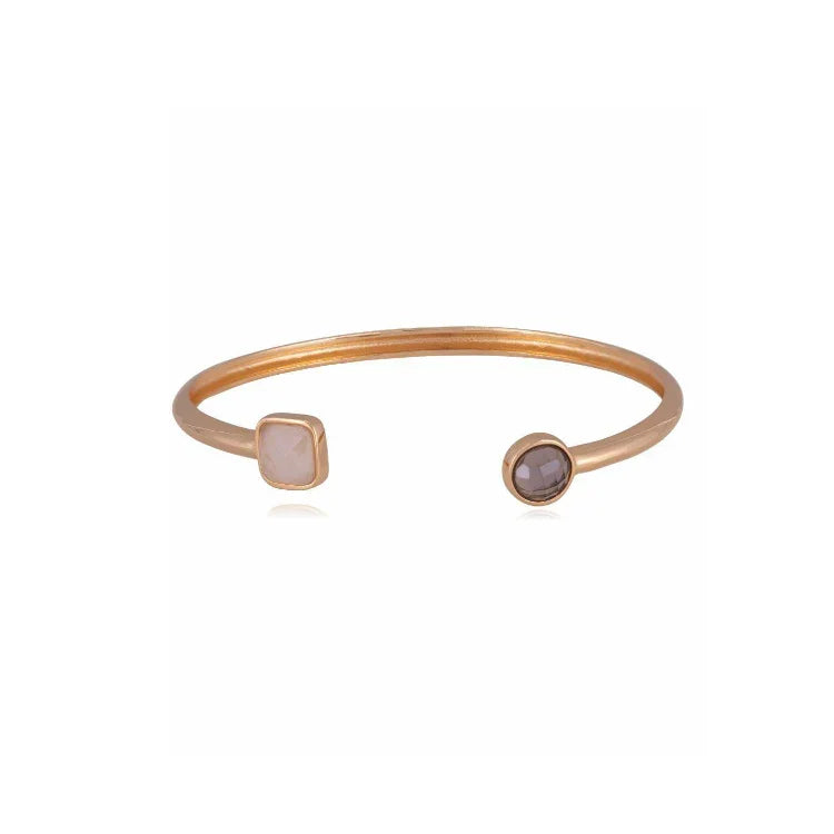 SMOKY QUARTZ AND MILKY QUARTZ - BRACELET - Brainstorm Jewelry