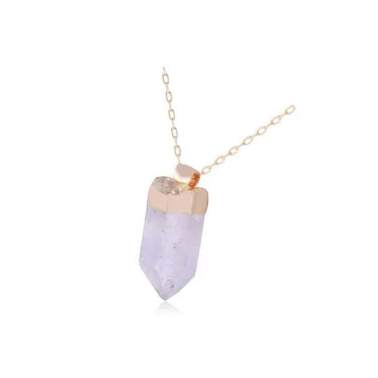 ROCKY CRYSTAL PRISM CHAIN NECKLACE | GOLD PLATED | OPULENCE | BRAINSTORM JEWELRY - Brainstorm Jewelry