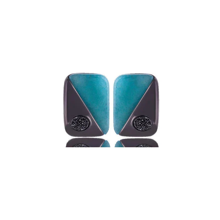 EMERALD FUSION LUMINA EARRING | BLACK RHODIUM | ECLIPSE | BRAINSTORM JEWELRY - Brainstorm Jewelry