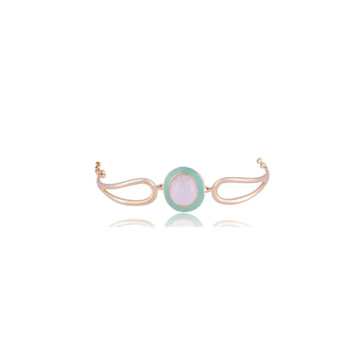 ROCKY CRYSTAL EXTRAORDINARY BRACELET | GOLD PLATED | OPULENCE | BRAINSTORM JEWELRY - Brainstorm Jewelry