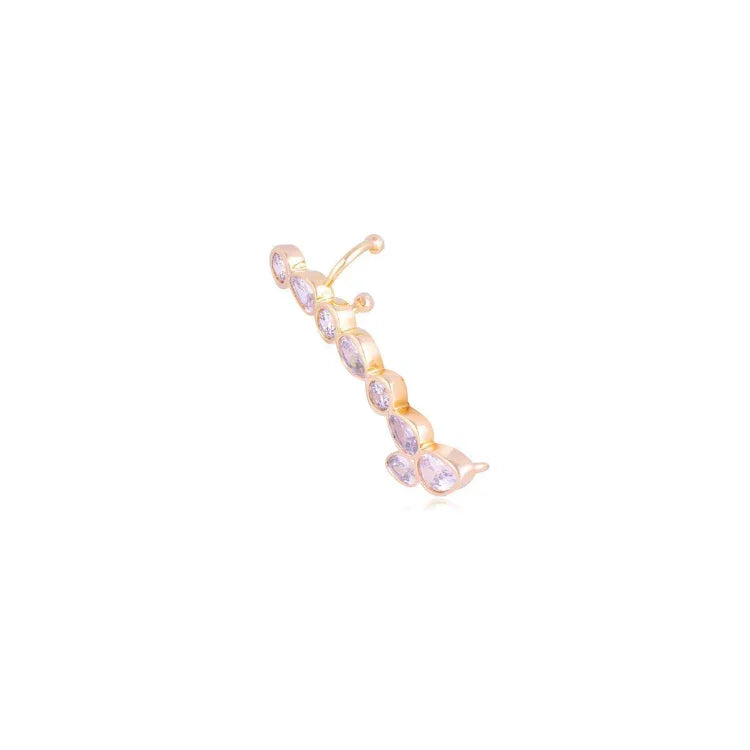 EARCUFF NAVETTE ZIRCONIA - GOLD PLATED | BRAINSTORM JEWELRY - Brainstorm Jewelry